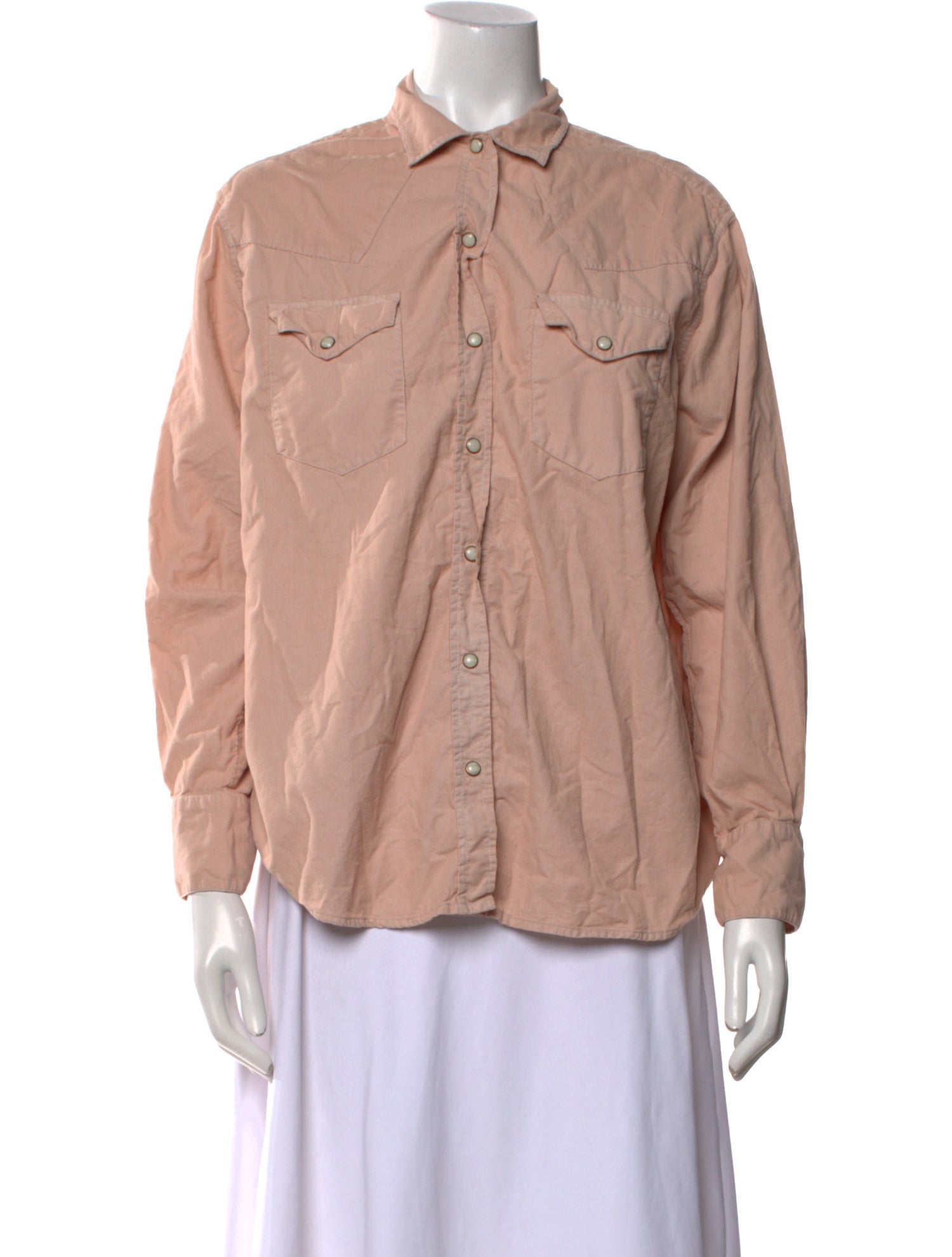 The Great Long Sleeve Button-Up Top