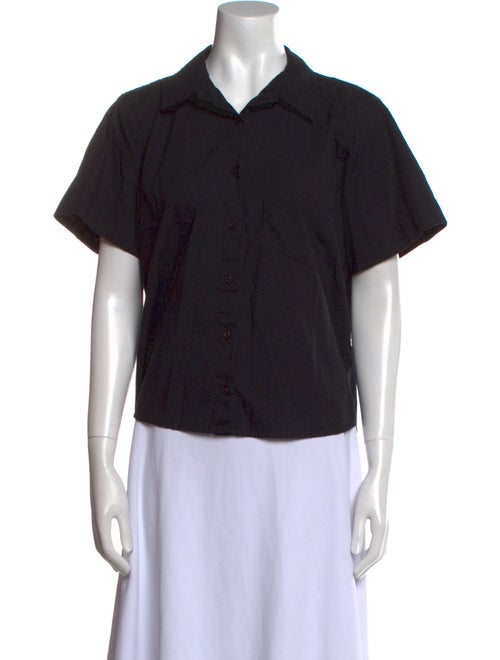 The Great Short Sleeve Button-Up Top