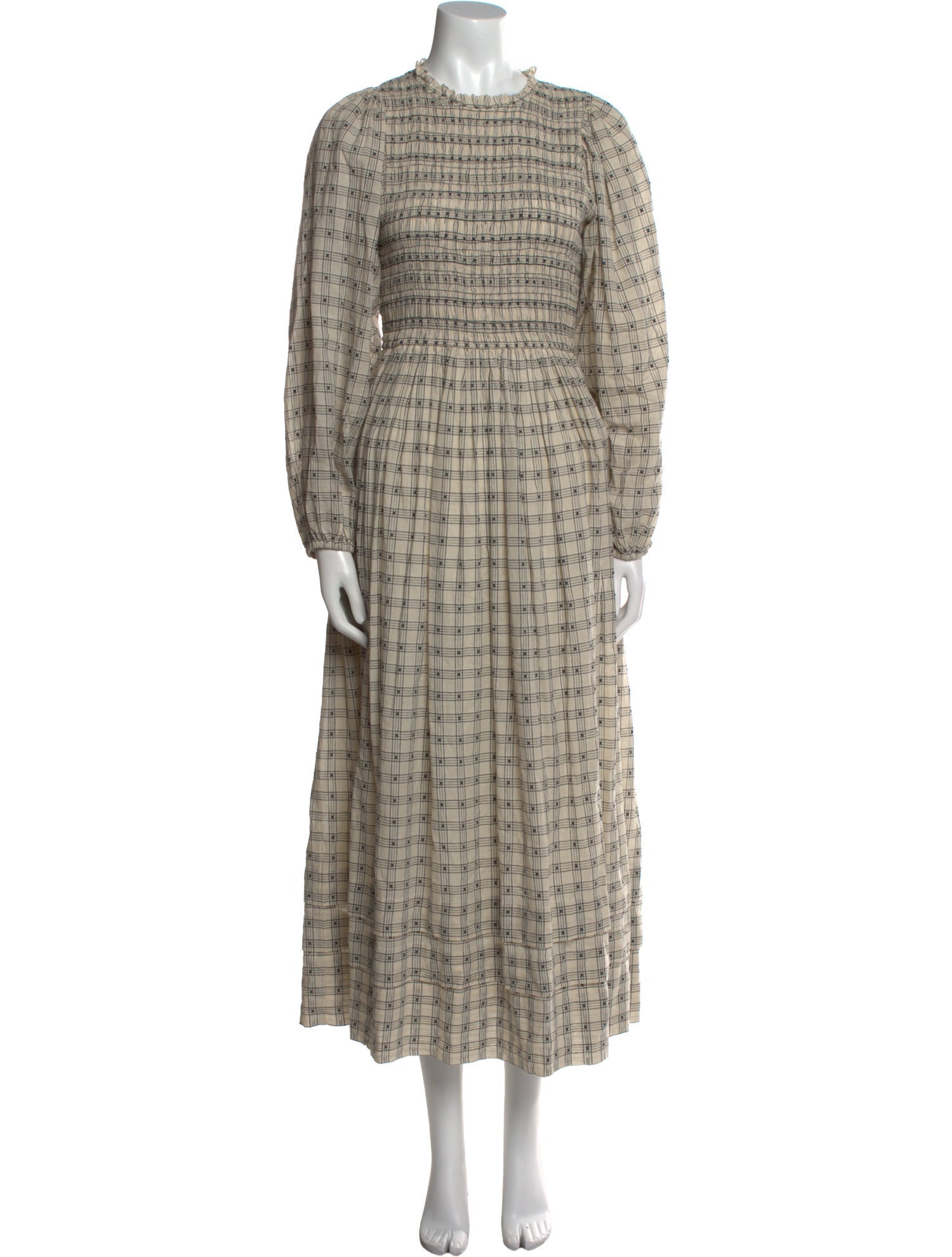 The Great Plaid Print Long Dress