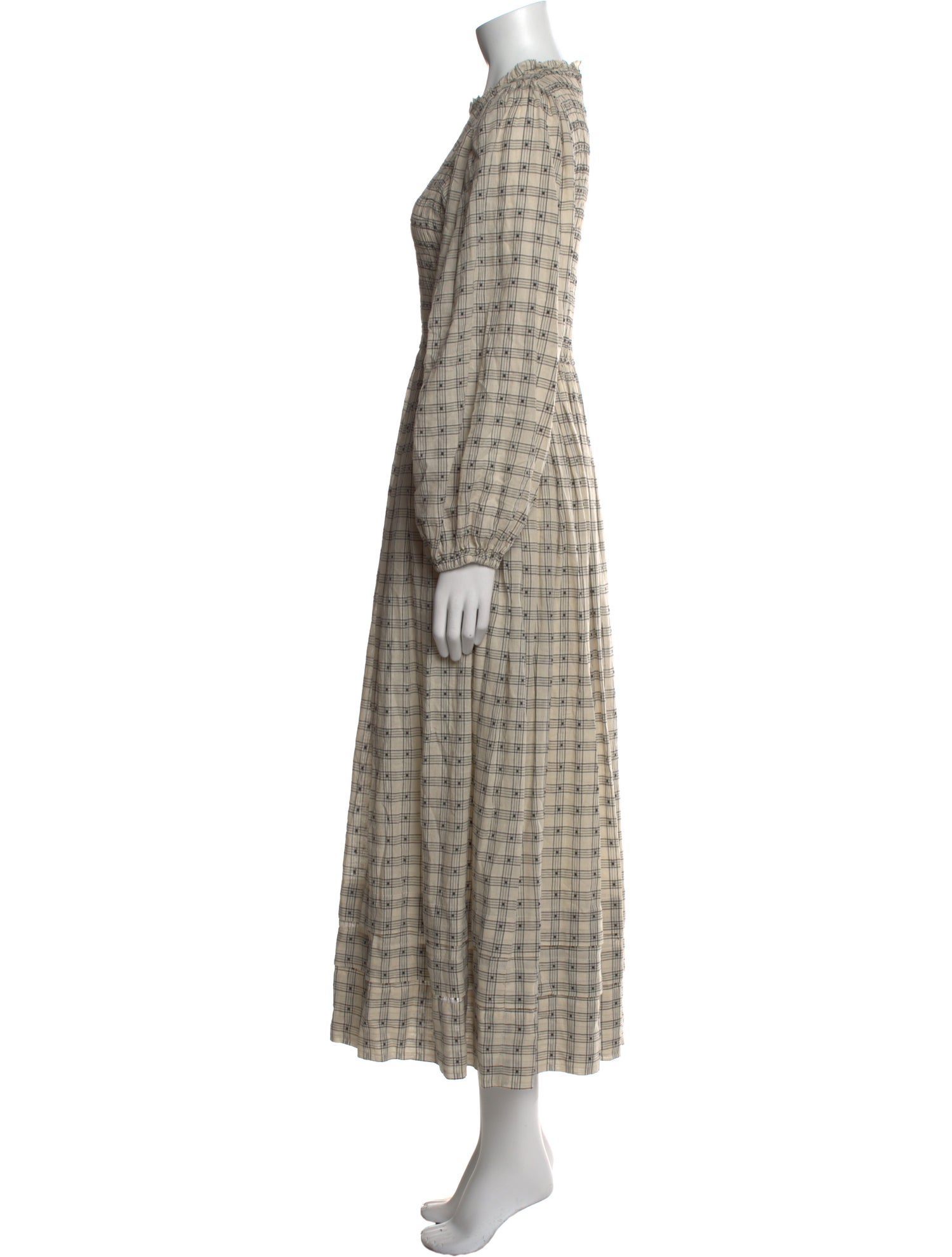 The Great Plaid Print Long Dress