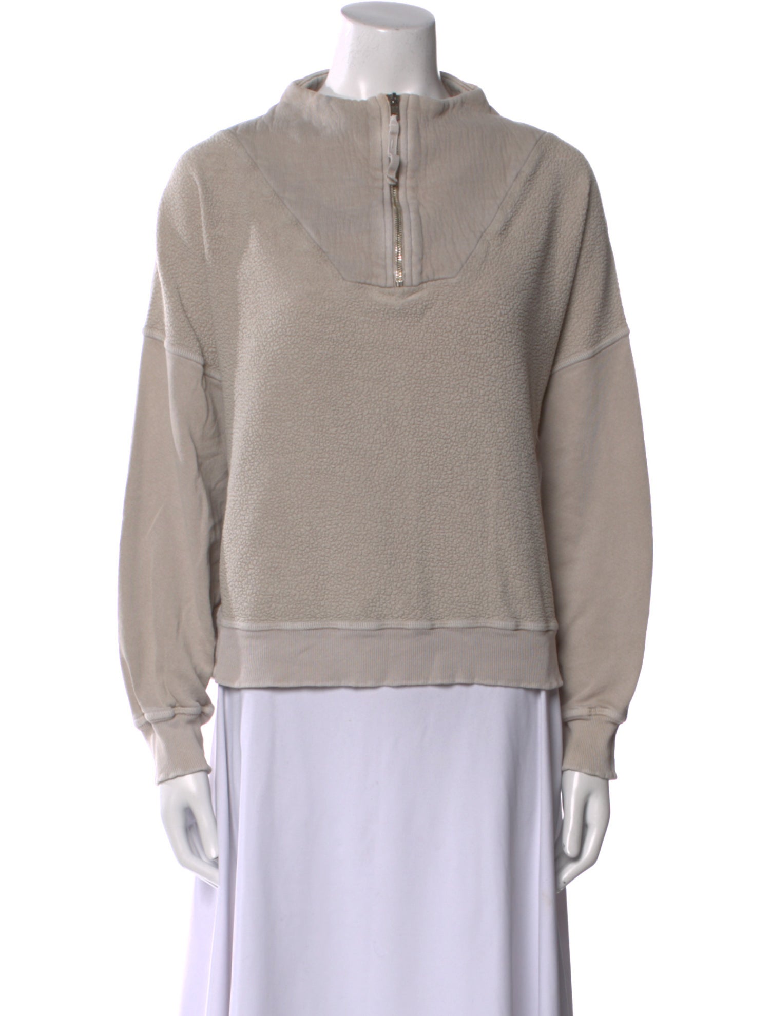 The Great Mock Neck Long Sleeve Sweatshirt