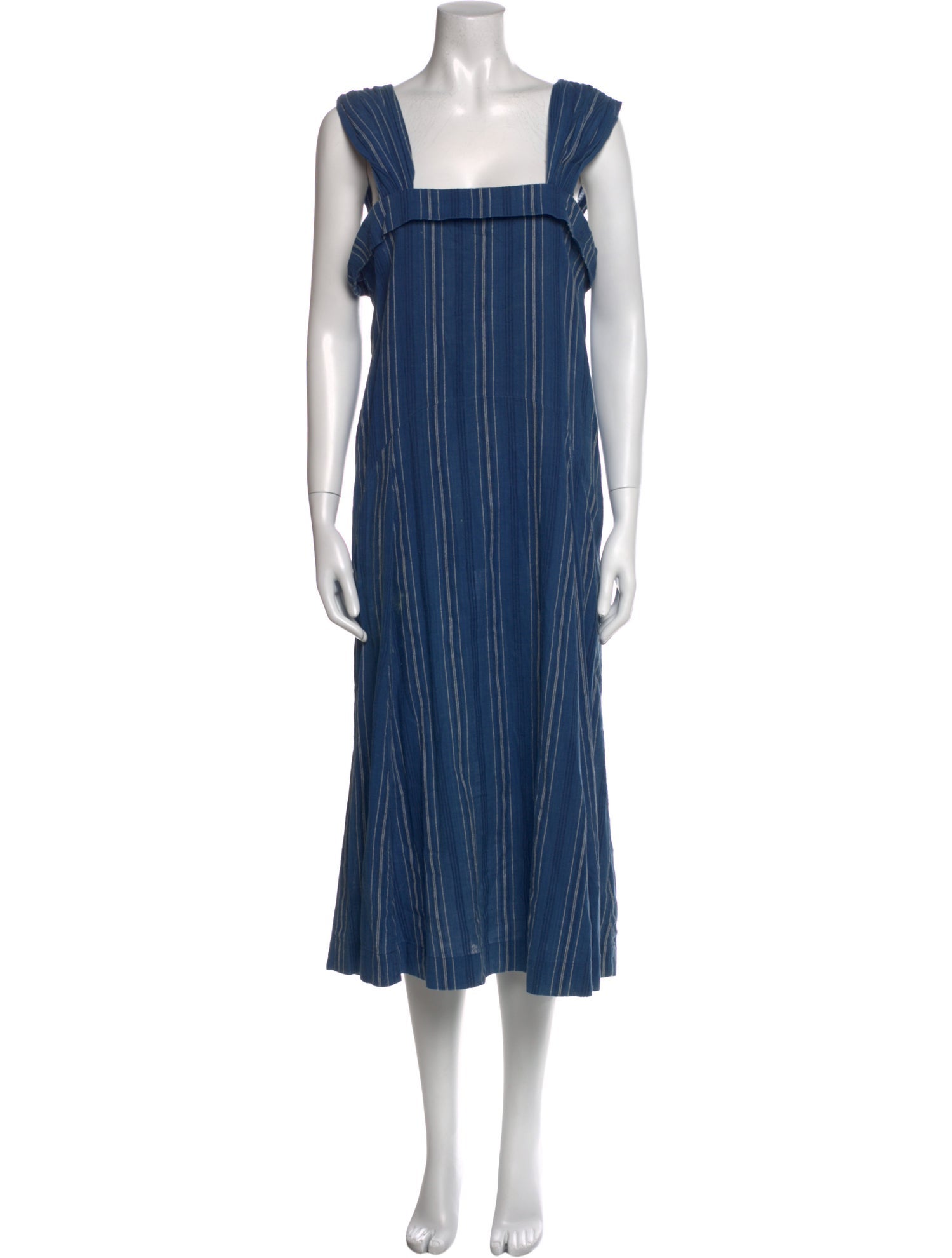 The Great Striped Midi Length Dress