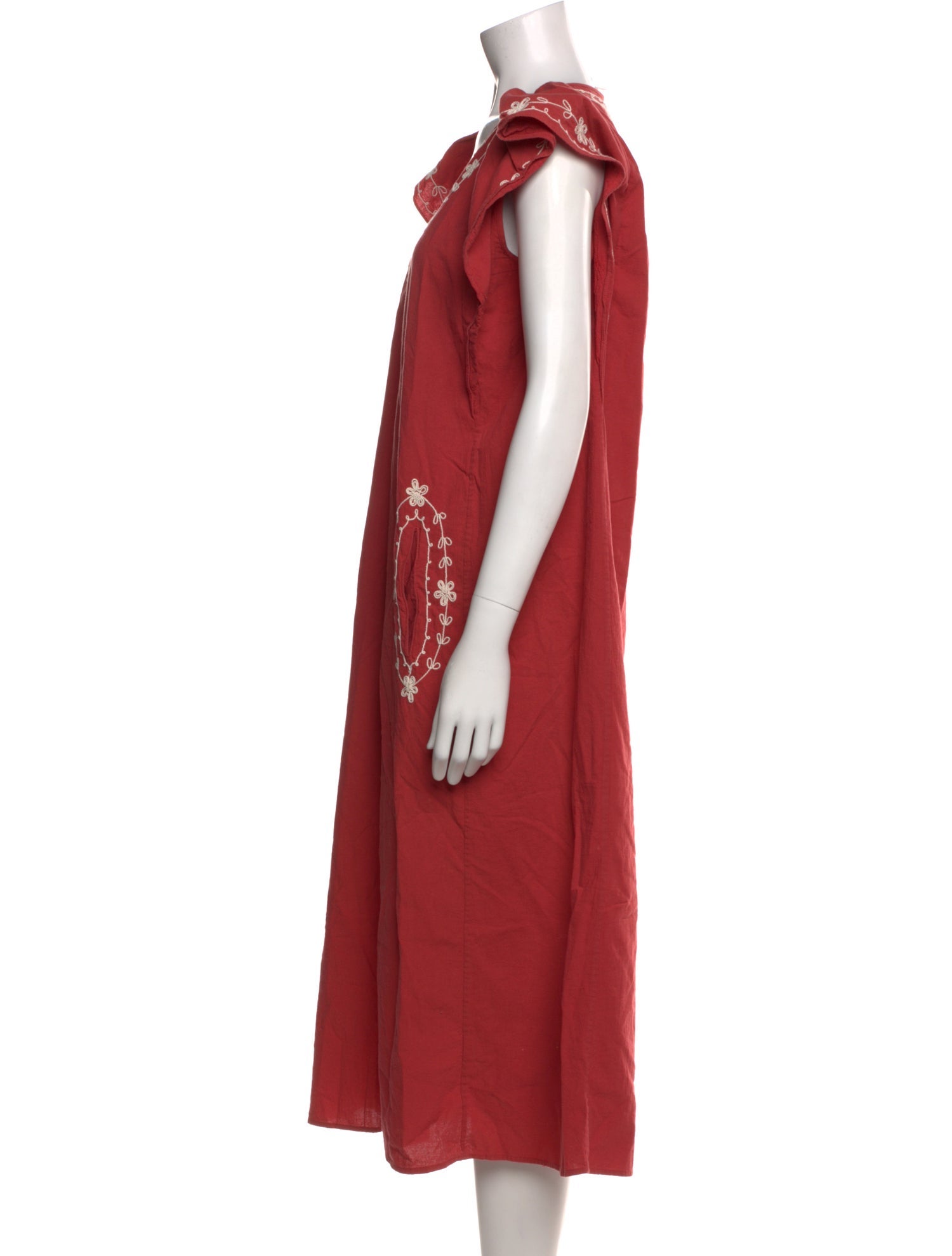 The Great V-Neck Midi Length Dress