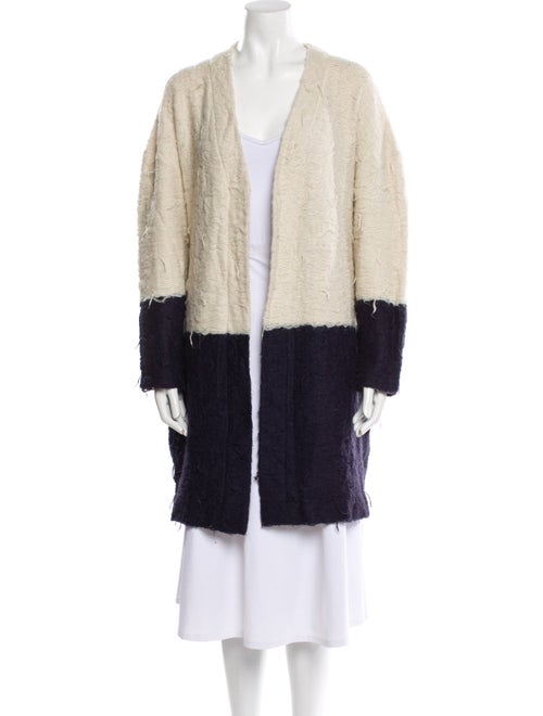 The Great Colorblock Pattern Open Front Sweater