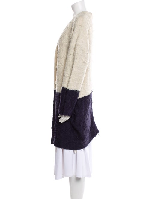 The Great Colorblock Pattern Open Front Sweater