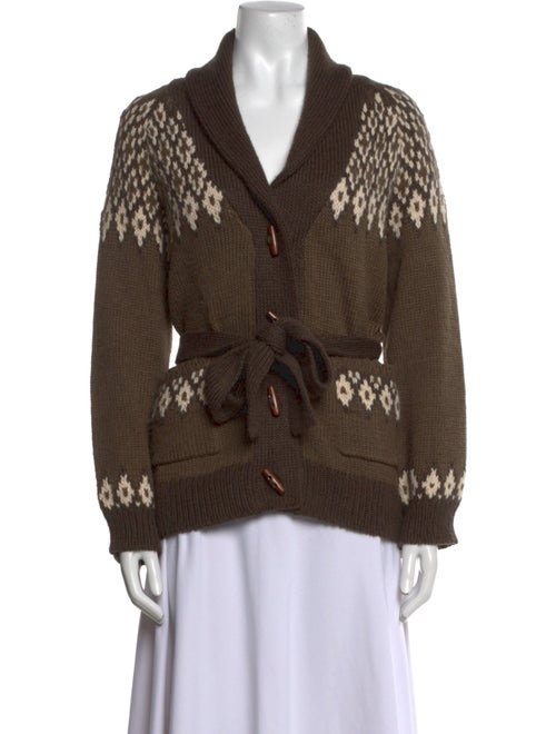 The Great Printed V-Neck Sweater