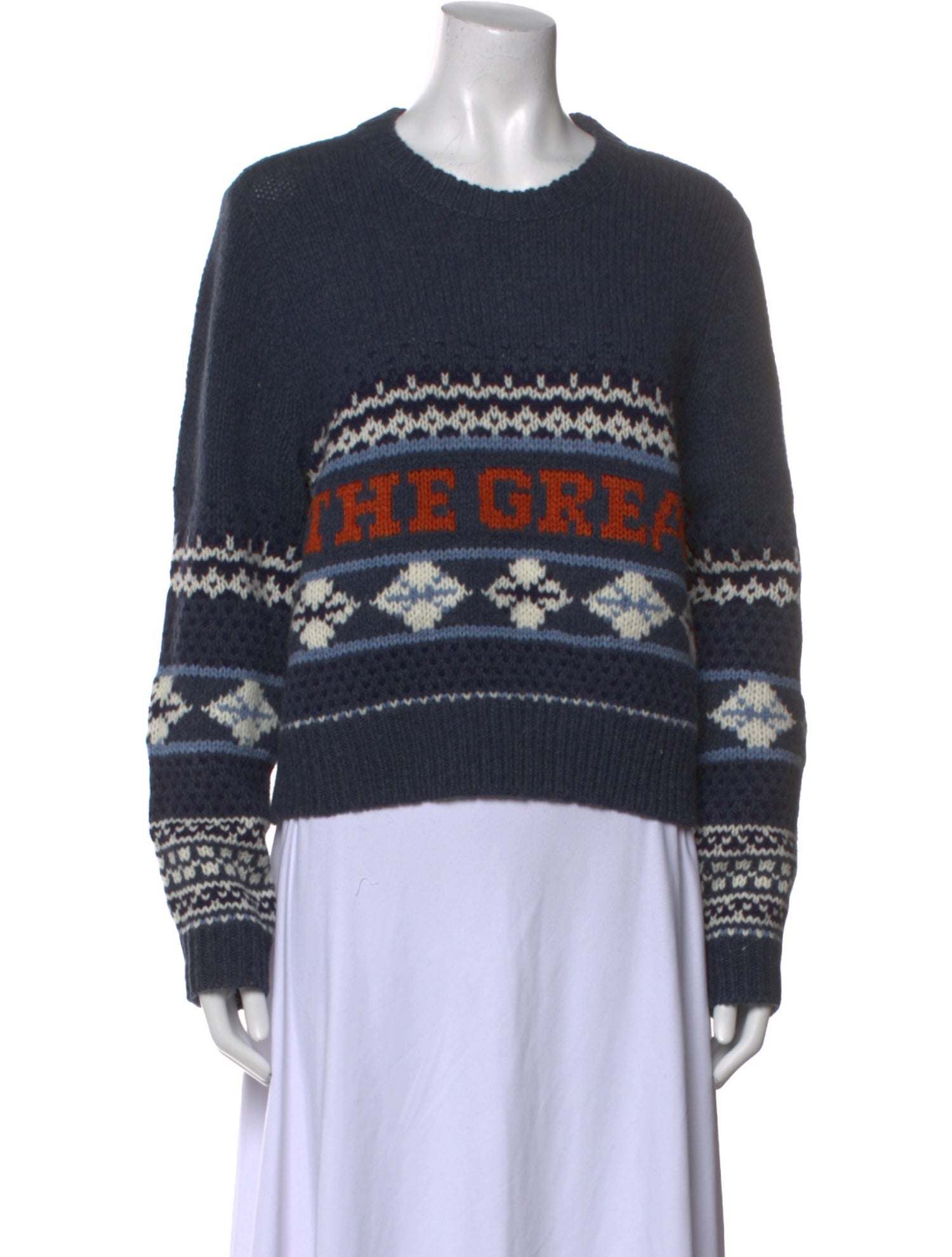 The Great Lambswool Printed Sweater