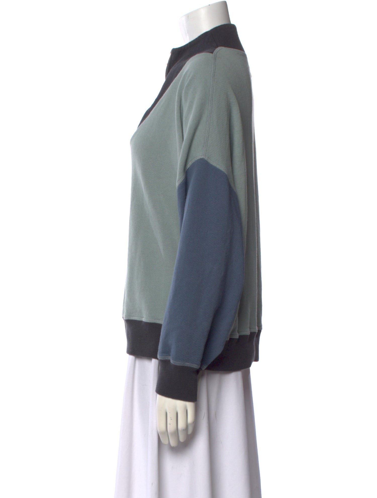 The Great Mock Neck Long Sleeve Sweatshirt