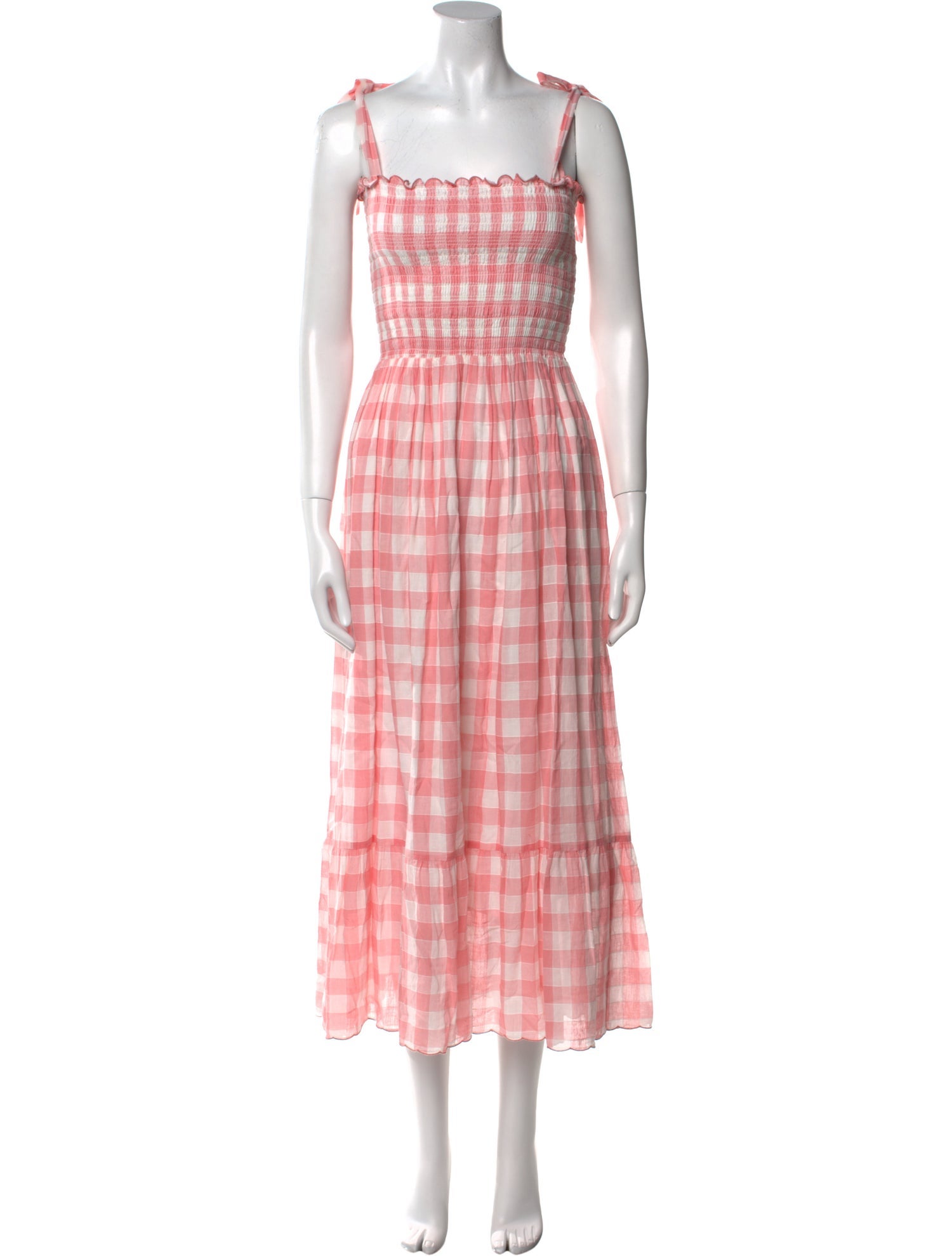 The Great Plaid Print Midi Length Dress