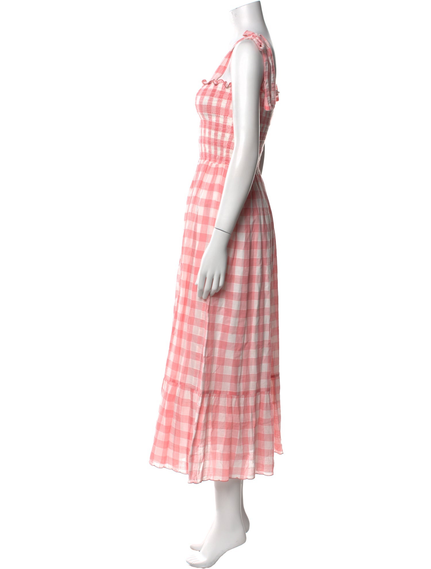 The Great Plaid Print Midi Length Dress