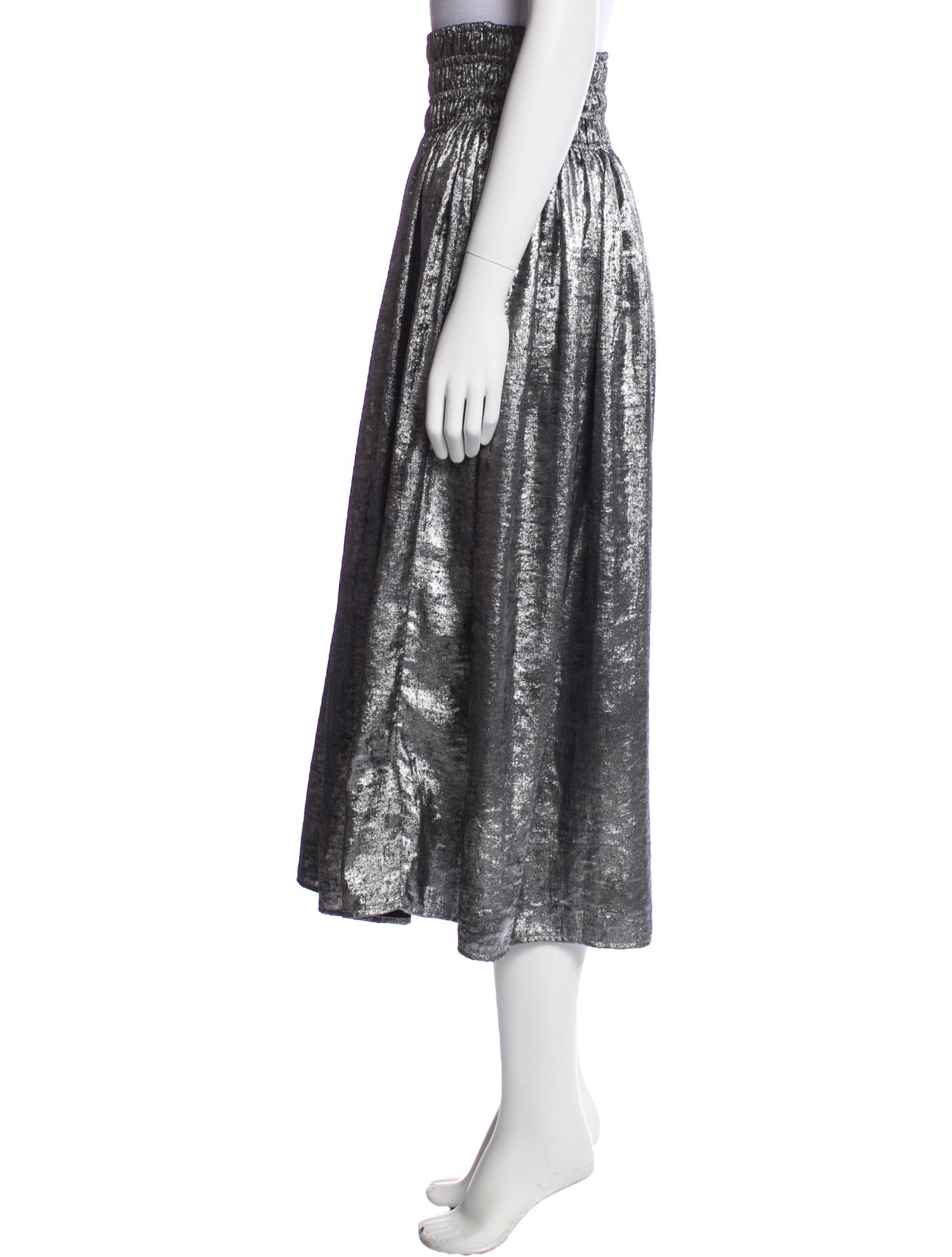 The Great Pleated Accents Midi Length Skirt