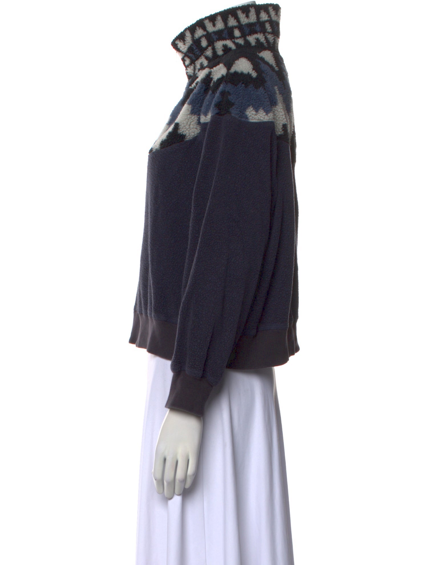 The Great Printed Mock Neck Sweatshirt