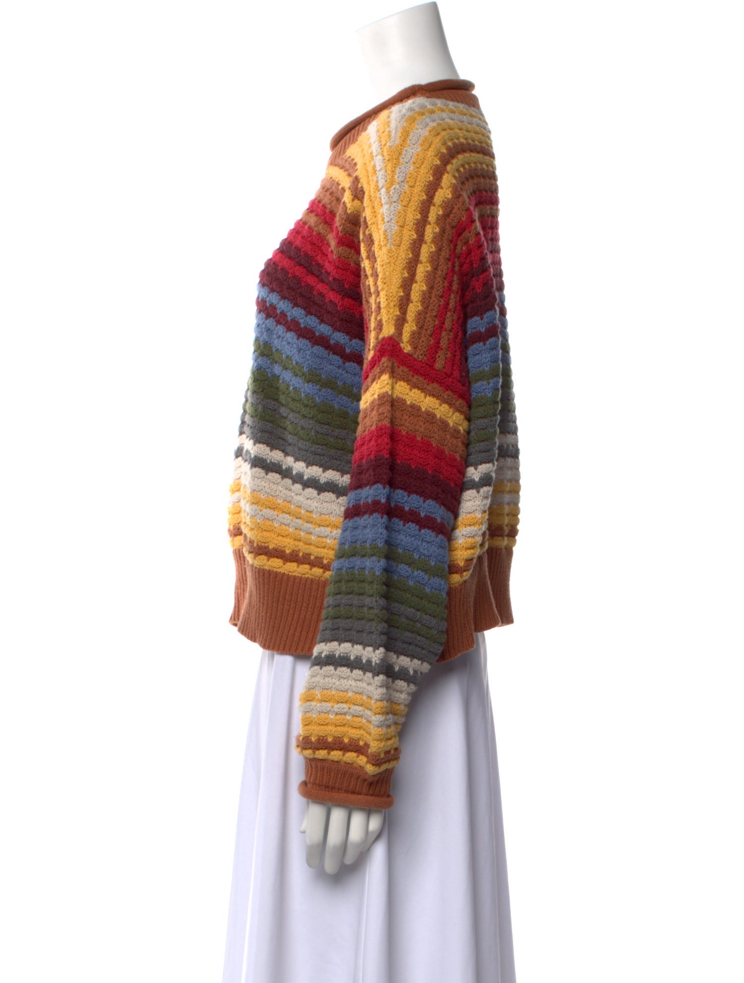 The Great Striped Crew Neck Sweater