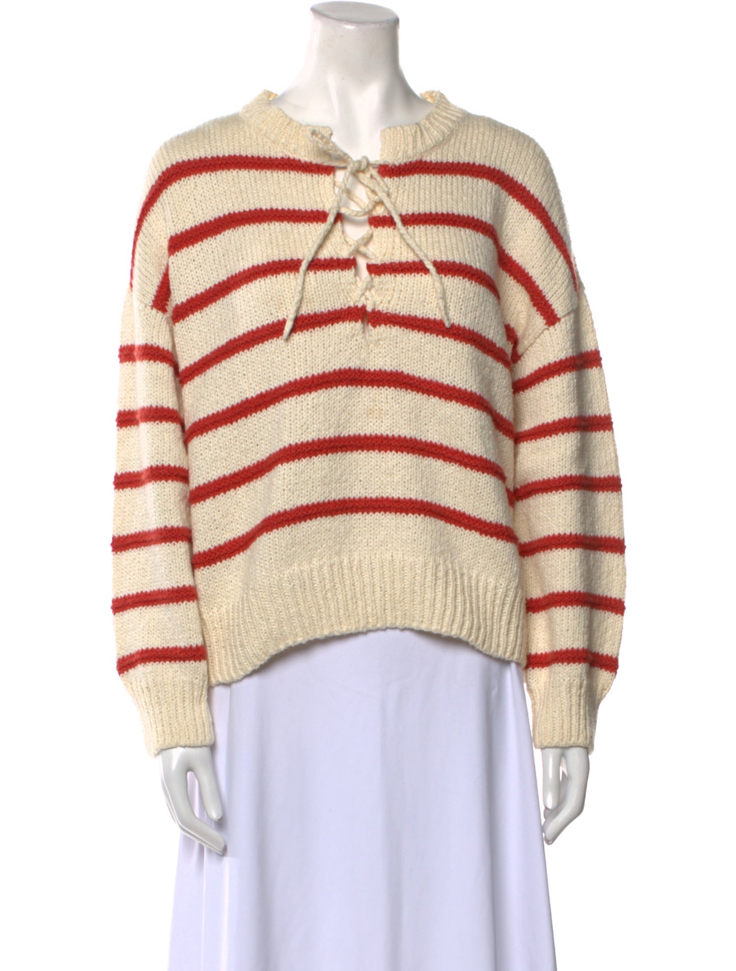 The Great Striped Crew Neck Sweater