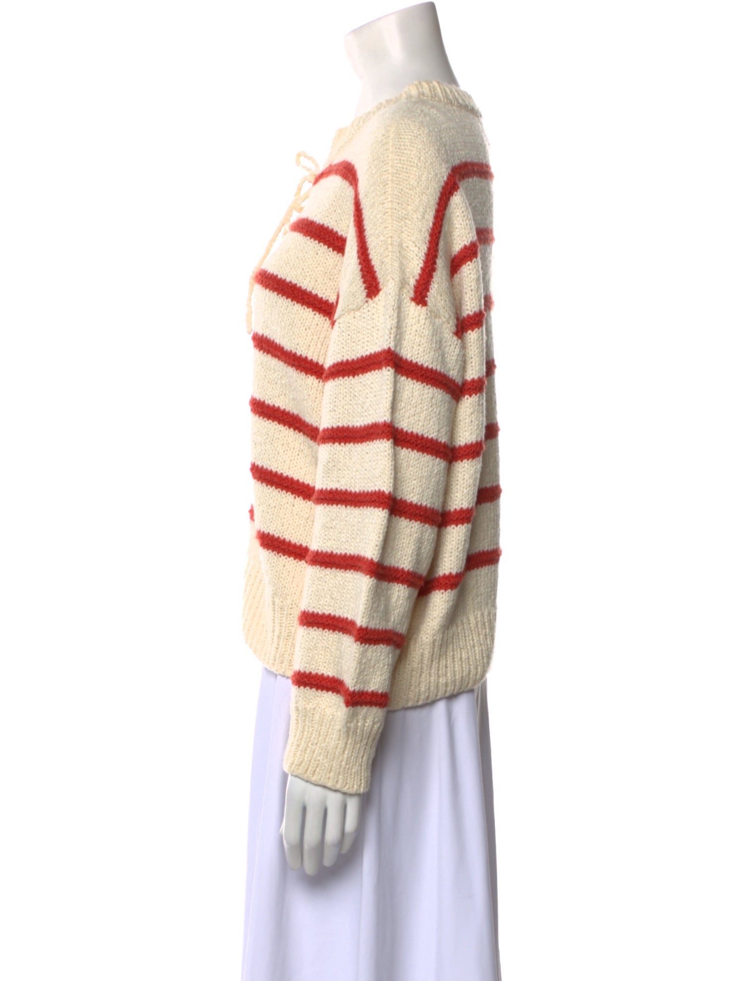 The Great Striped Crew Neck Sweater