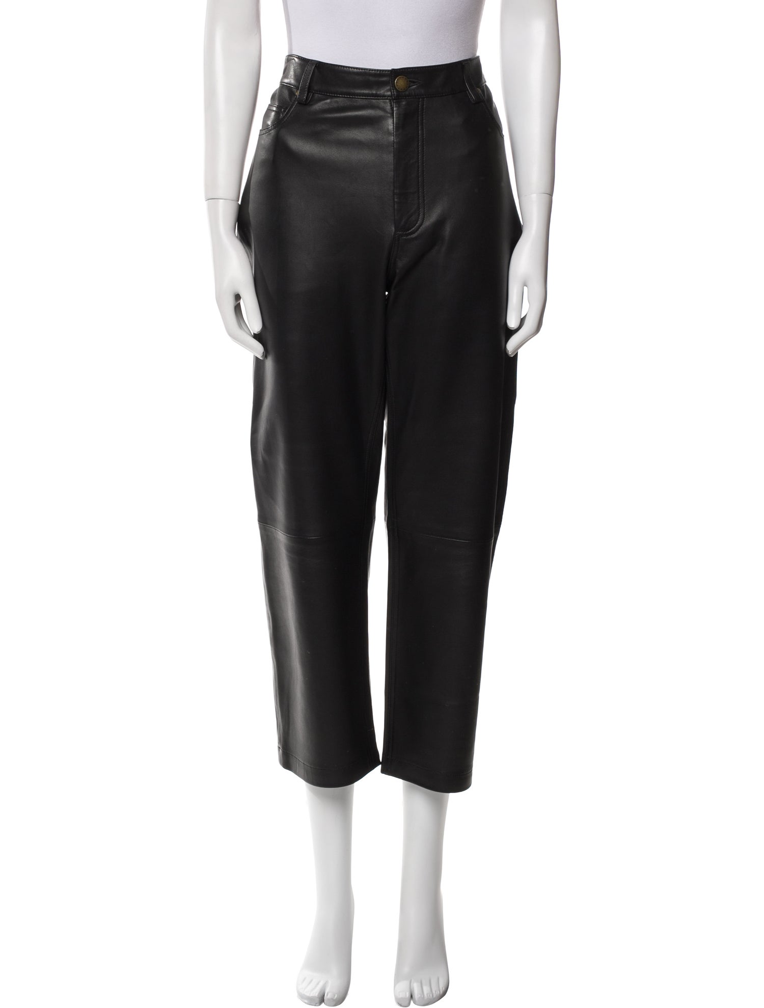 The Great Leather Wide Leg Pants