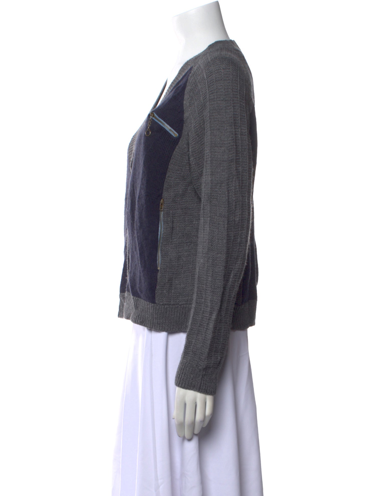 The Great Colorblock Pattern V-Neck Sweater