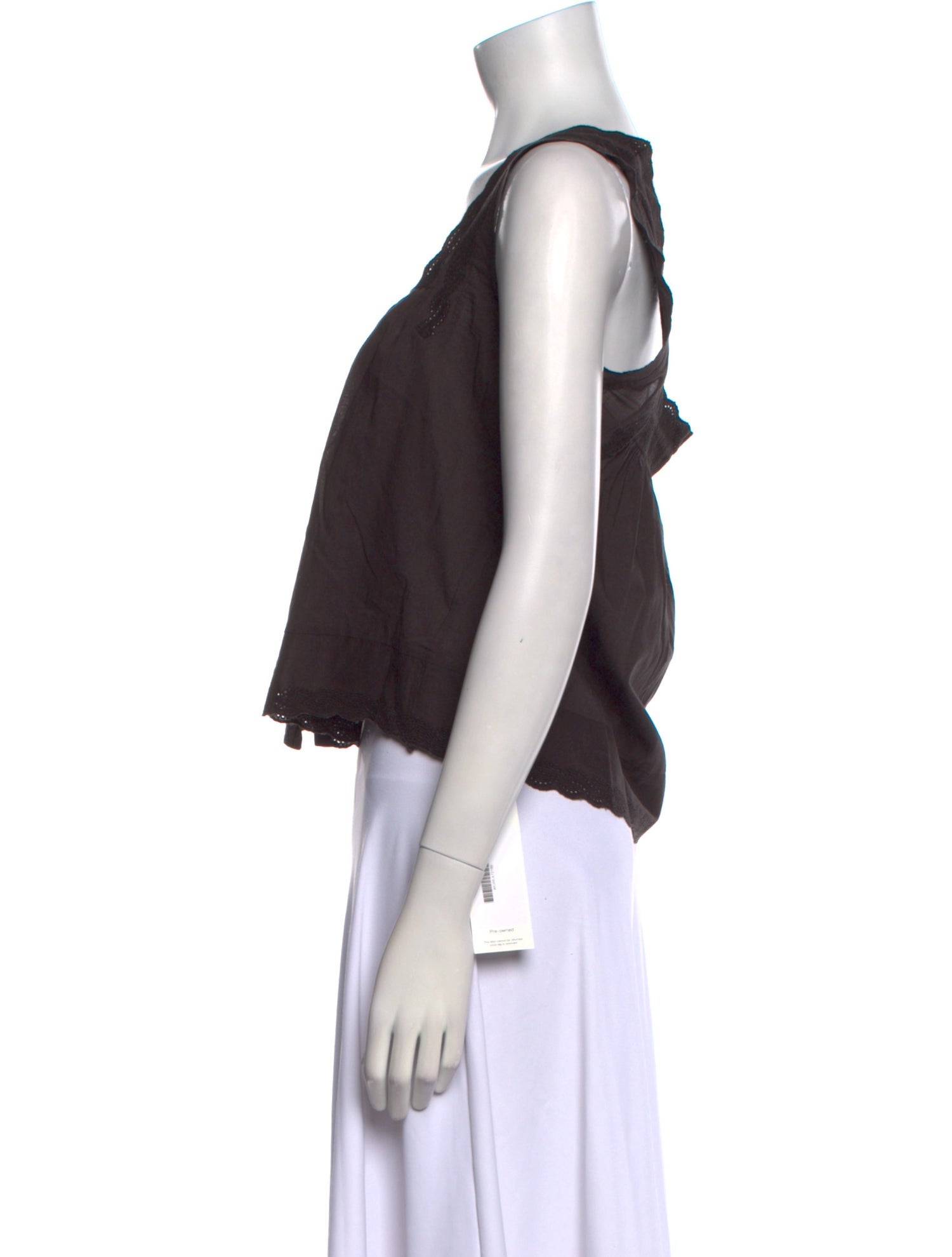 The Great Square Neckline Sleeveless Crop Top