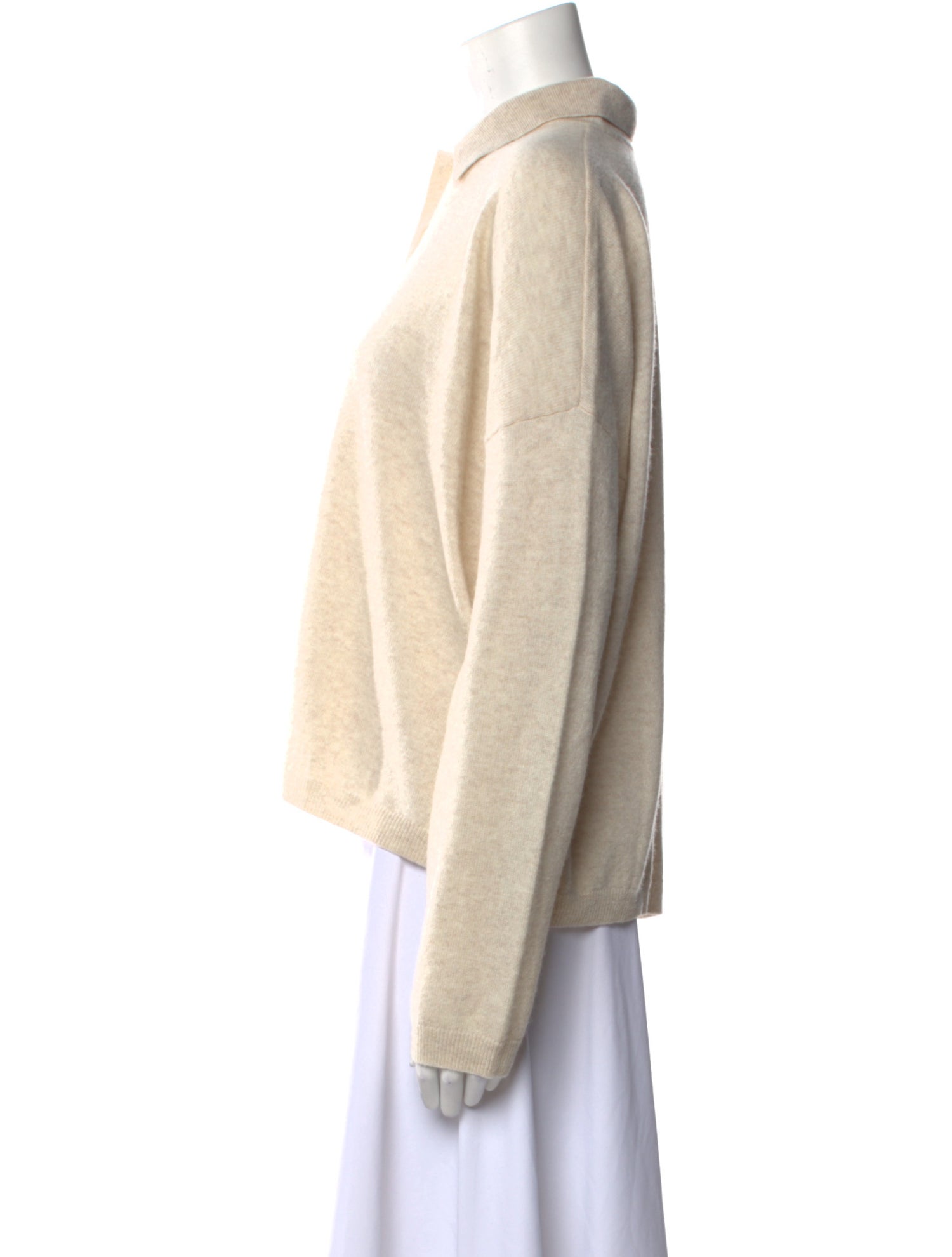 The Great Cashmere Long Sleeve Polo