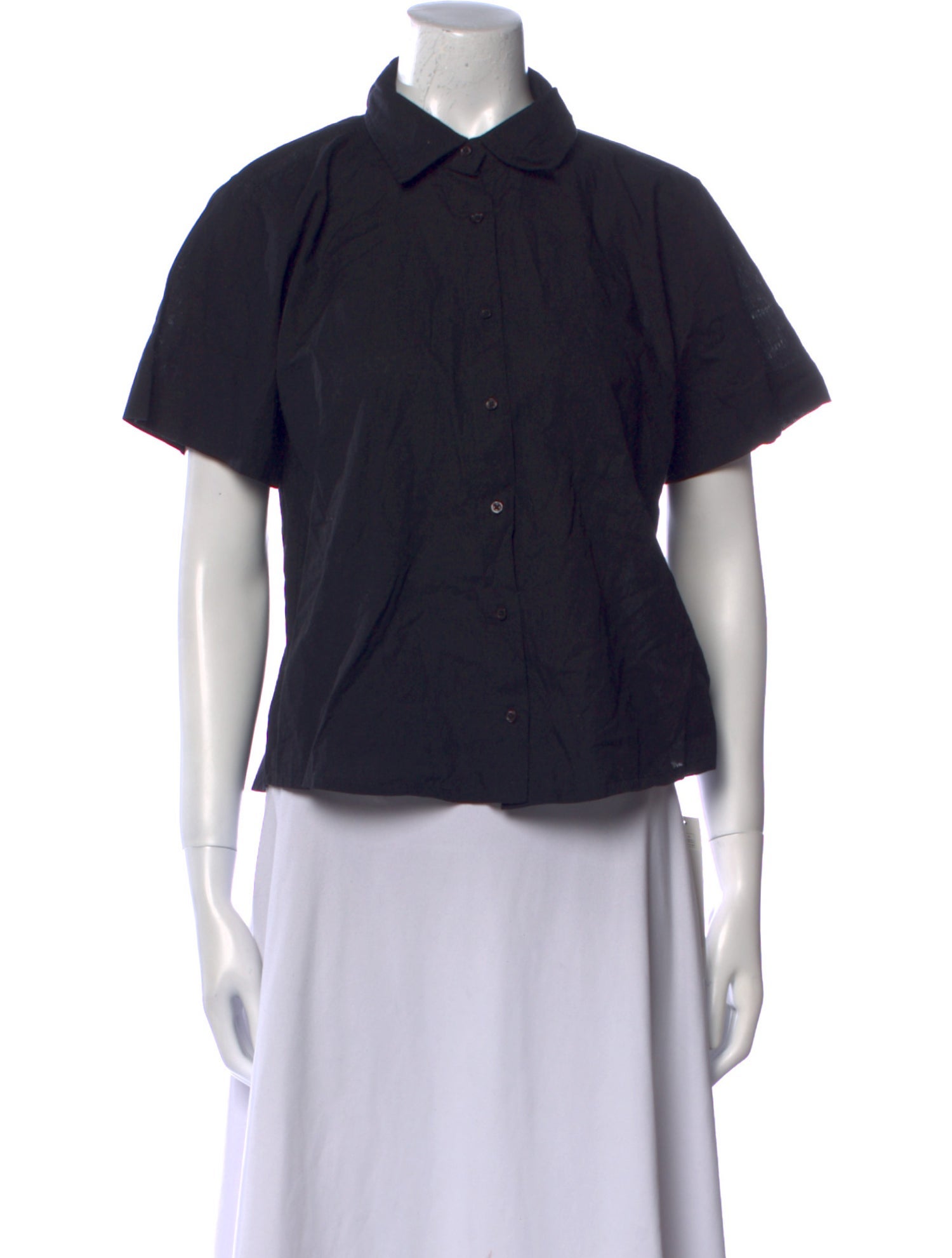 The Great Short Sleeve Button-Up Top