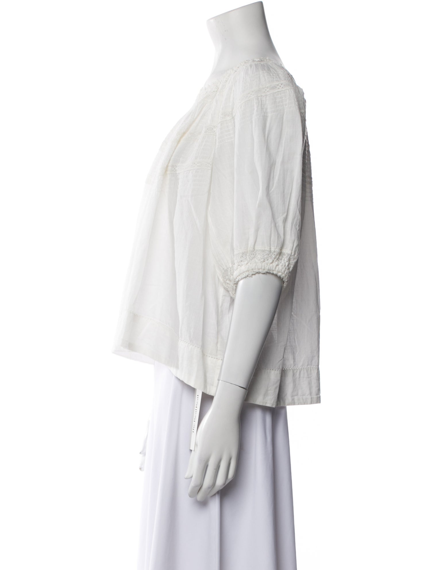 The Great Off-The-Shoulder Three-Quarter Sleeve Blouse