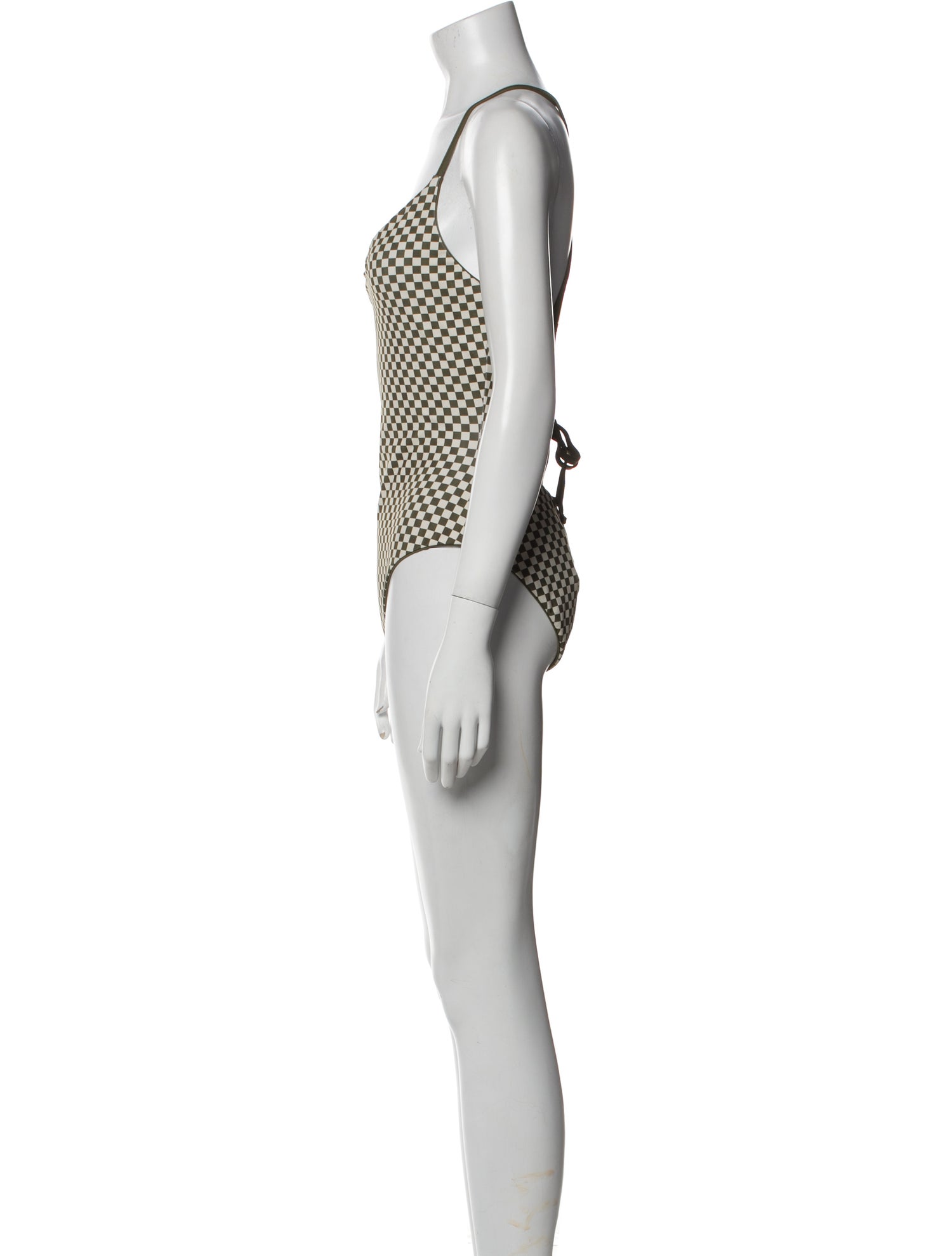 The Great Plaid Print Cutout Accent One-Piece