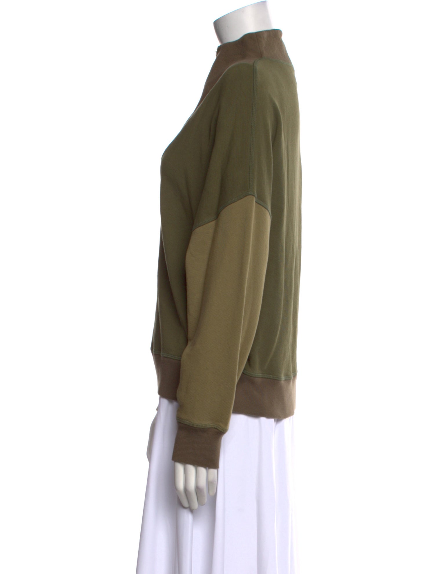 The Great Mock Neck Long Sleeve Sweatshirt