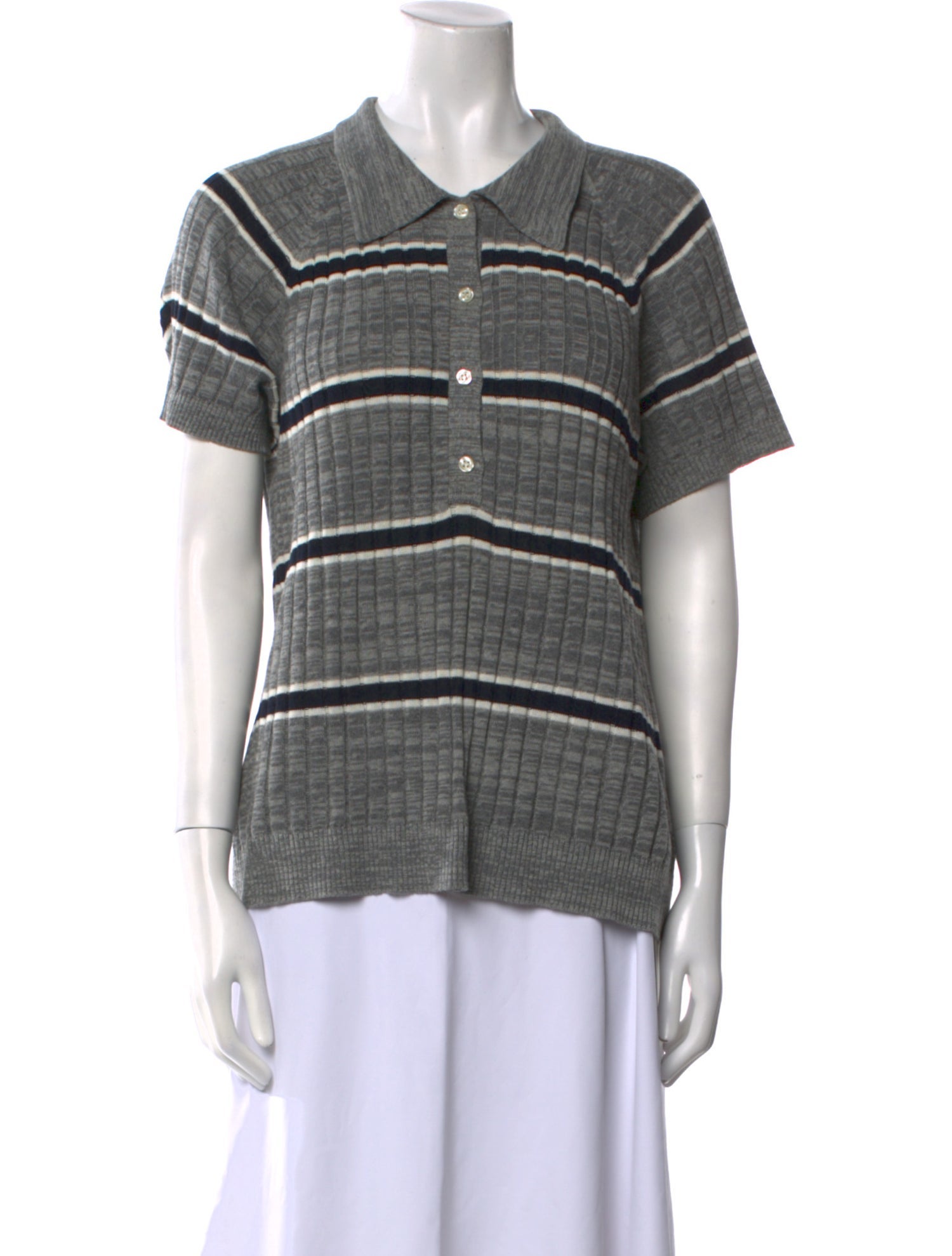 The Great Striped Crew Neck Sweater