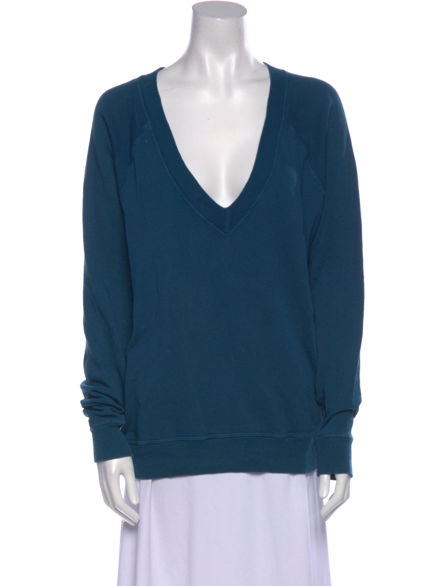 The Great V-Neck Long Sleeve Sweatshirt