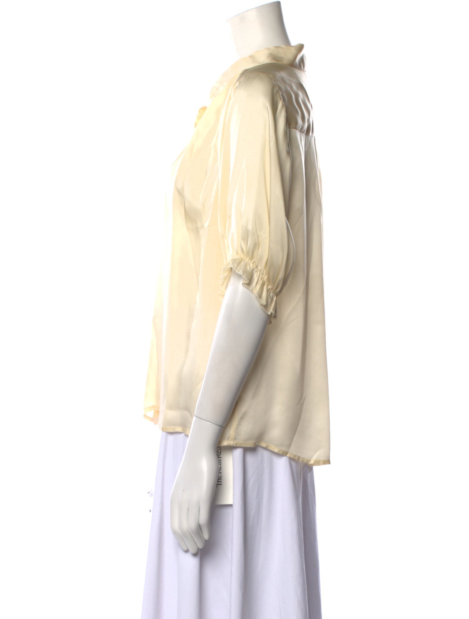 The Great Short Sleeve Button-Up Top