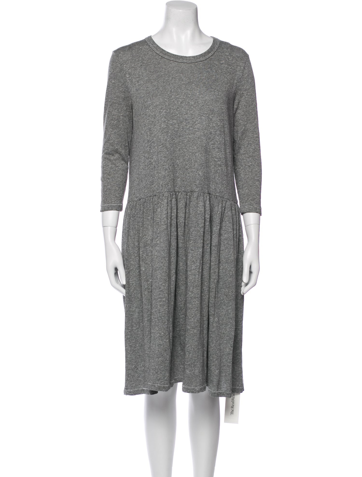 The Great Scoop Neck Knee-Length Dress