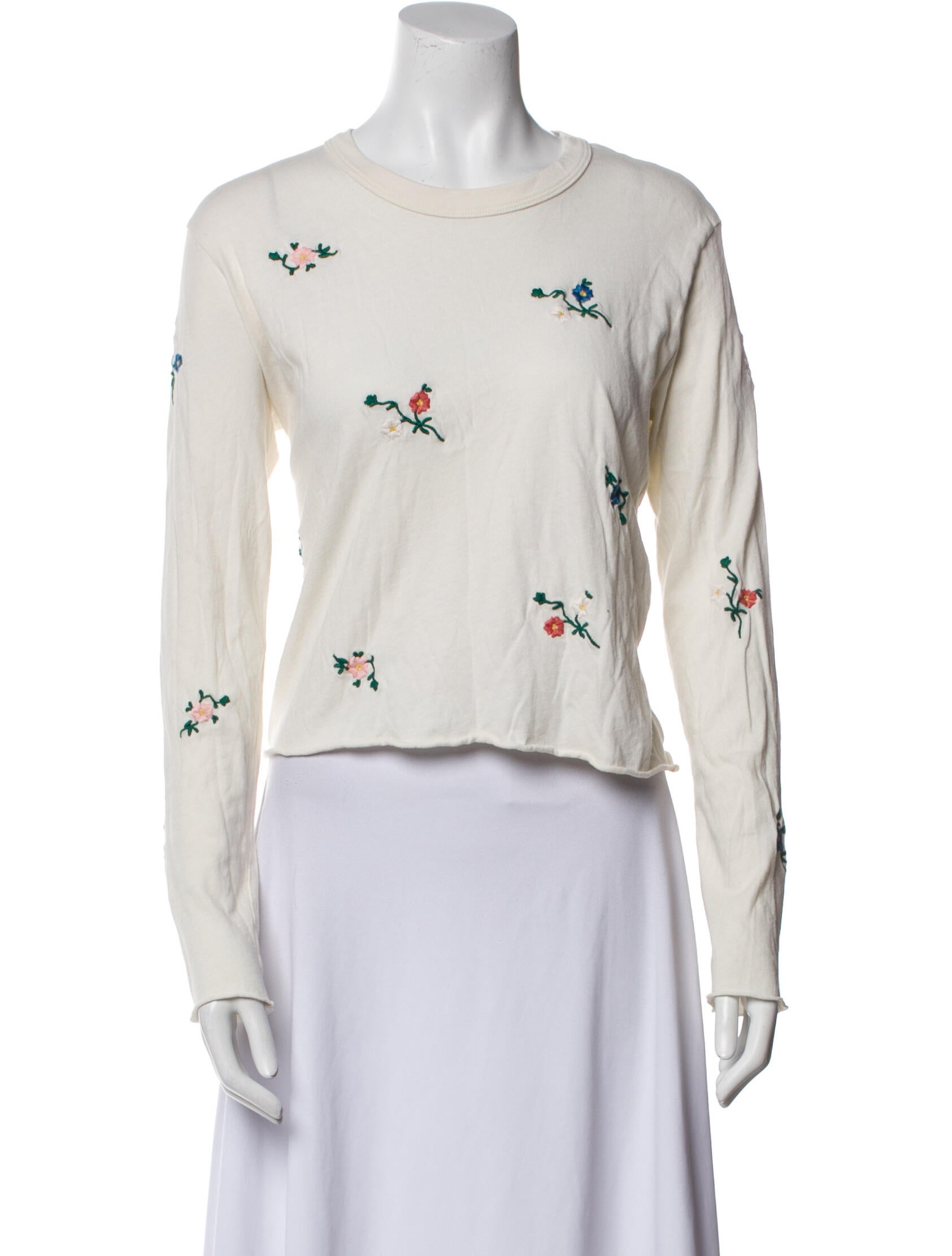 The Great College Embroidery Scoop Neck Sweatshirt