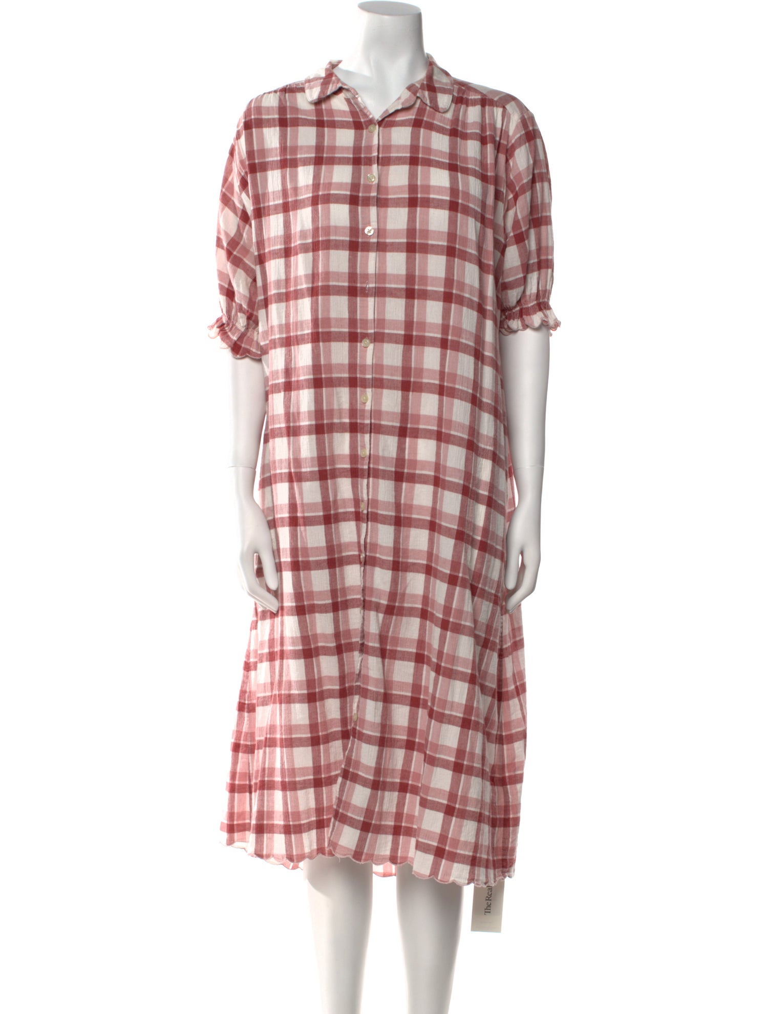 The Great Plaid Print Midi Length Dress