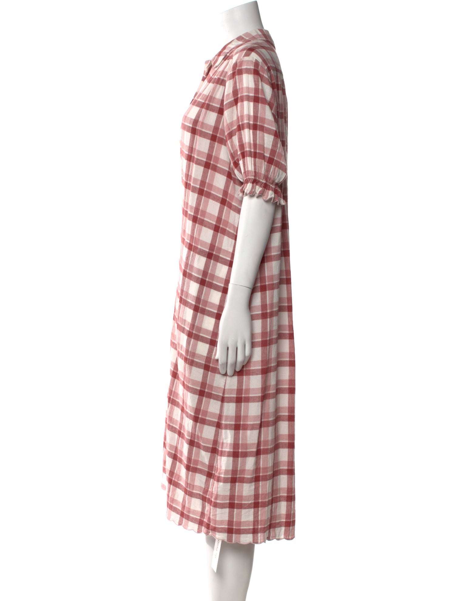 The Great Plaid Print Midi Length Dress