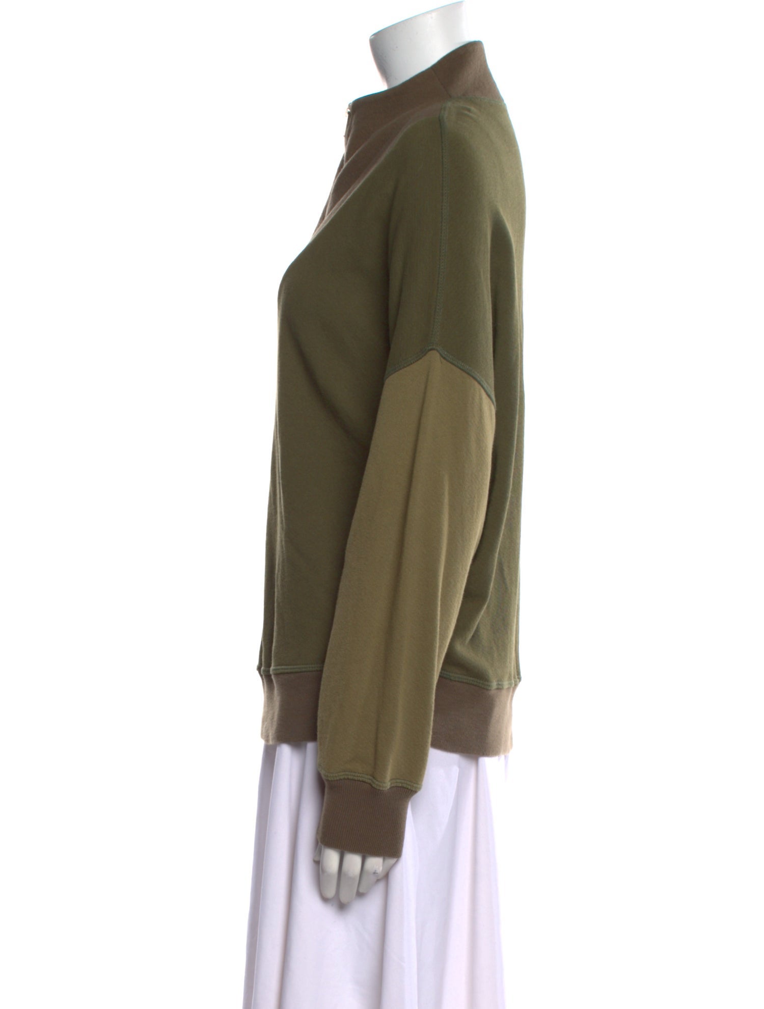 The Great Mock Neck Long Sleeve Sweatshirt