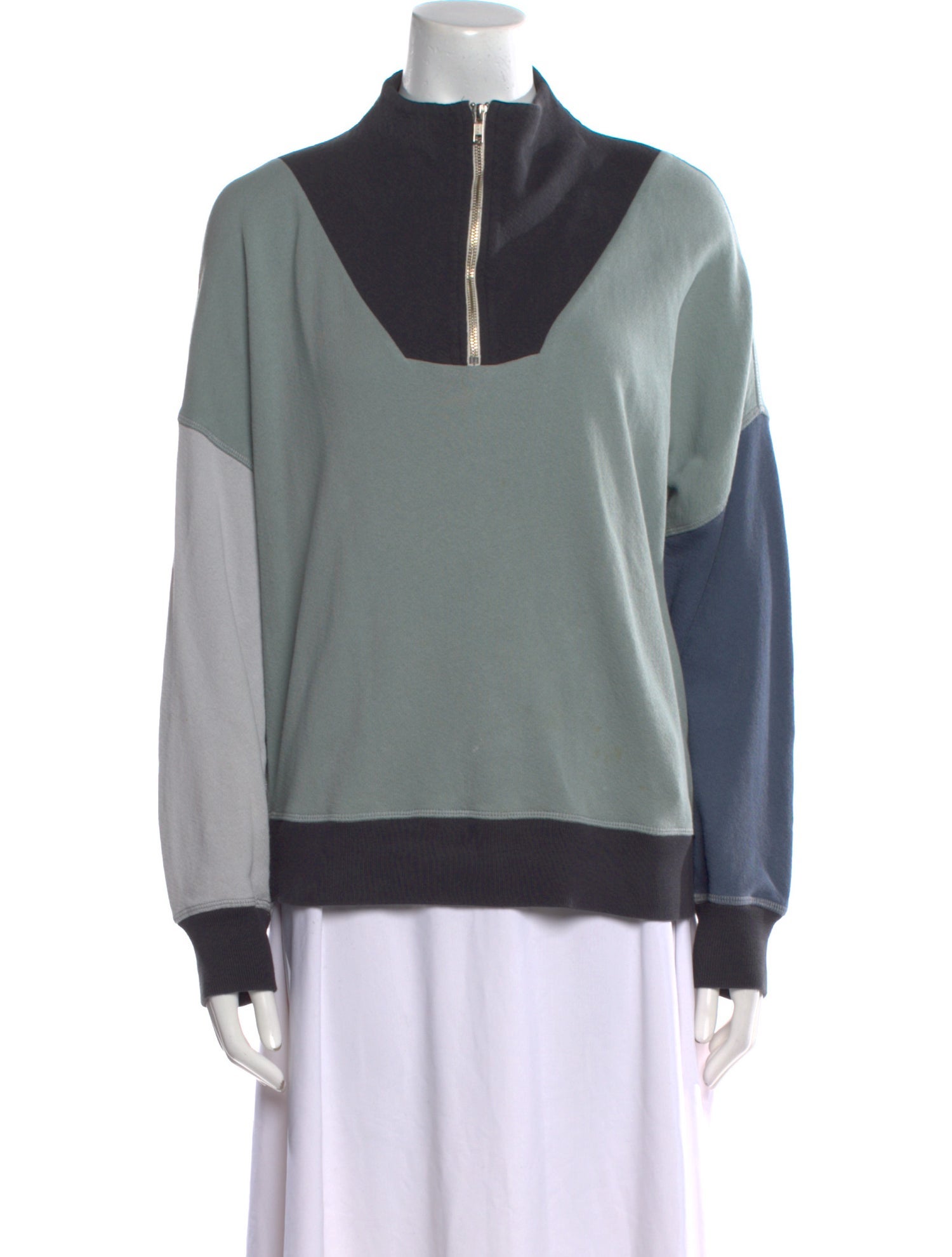 The Great Mock Neck Long Sleeve Sweatshirt