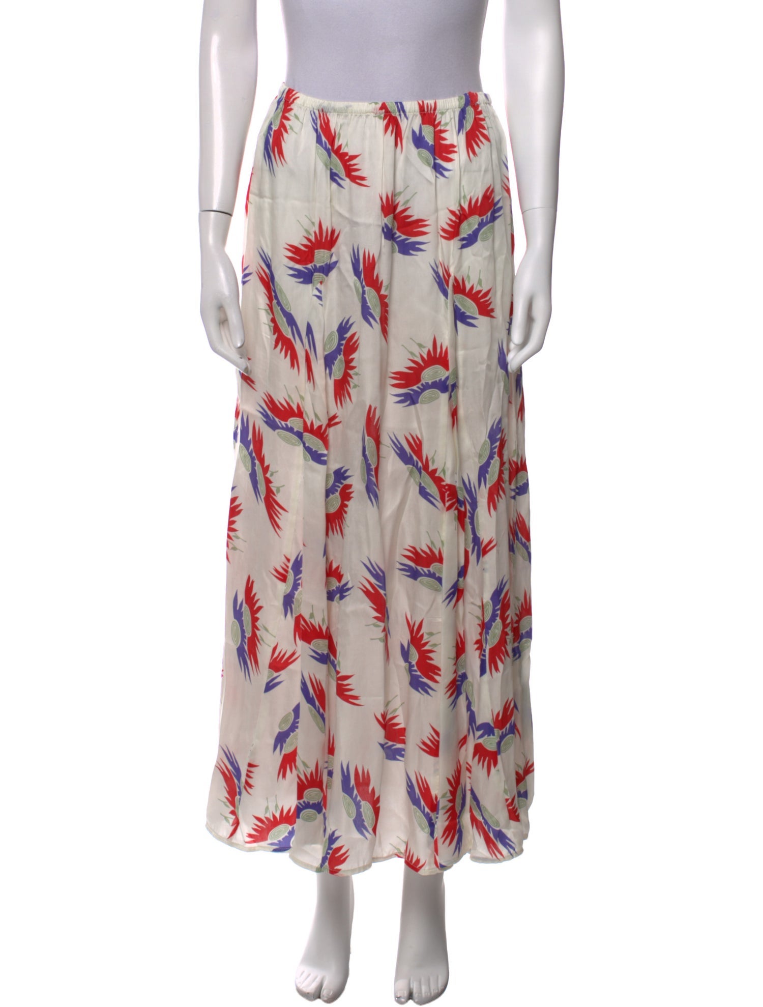 The Great Floral Print Midi Length Skirt