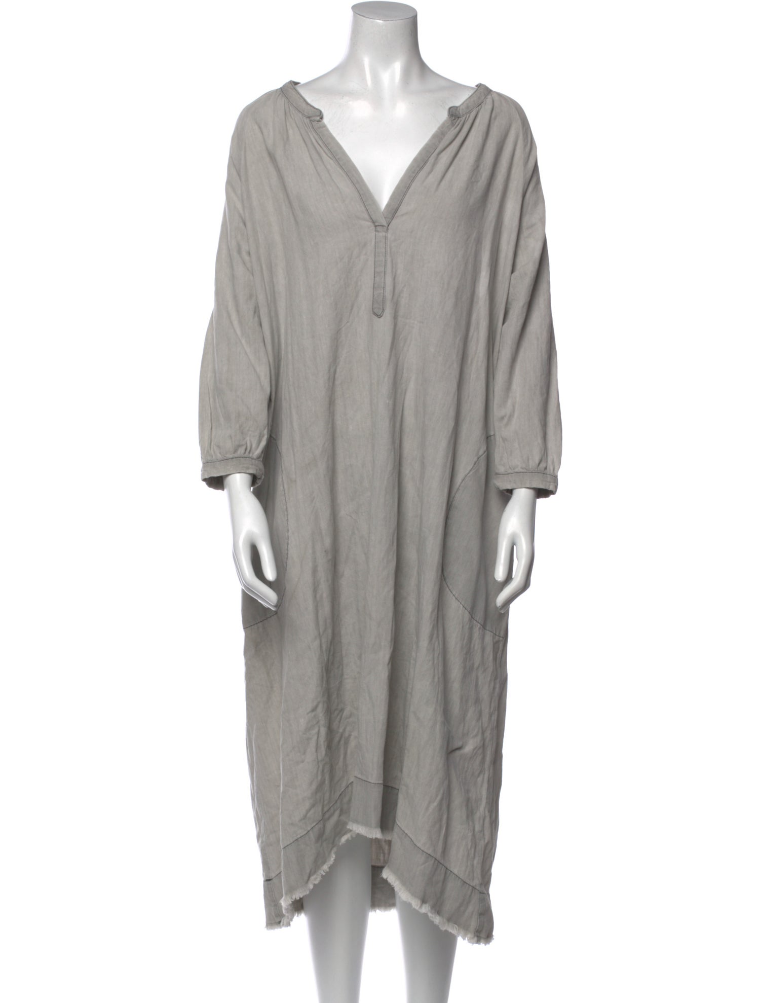 The Great V-Neck Midi Length Dress