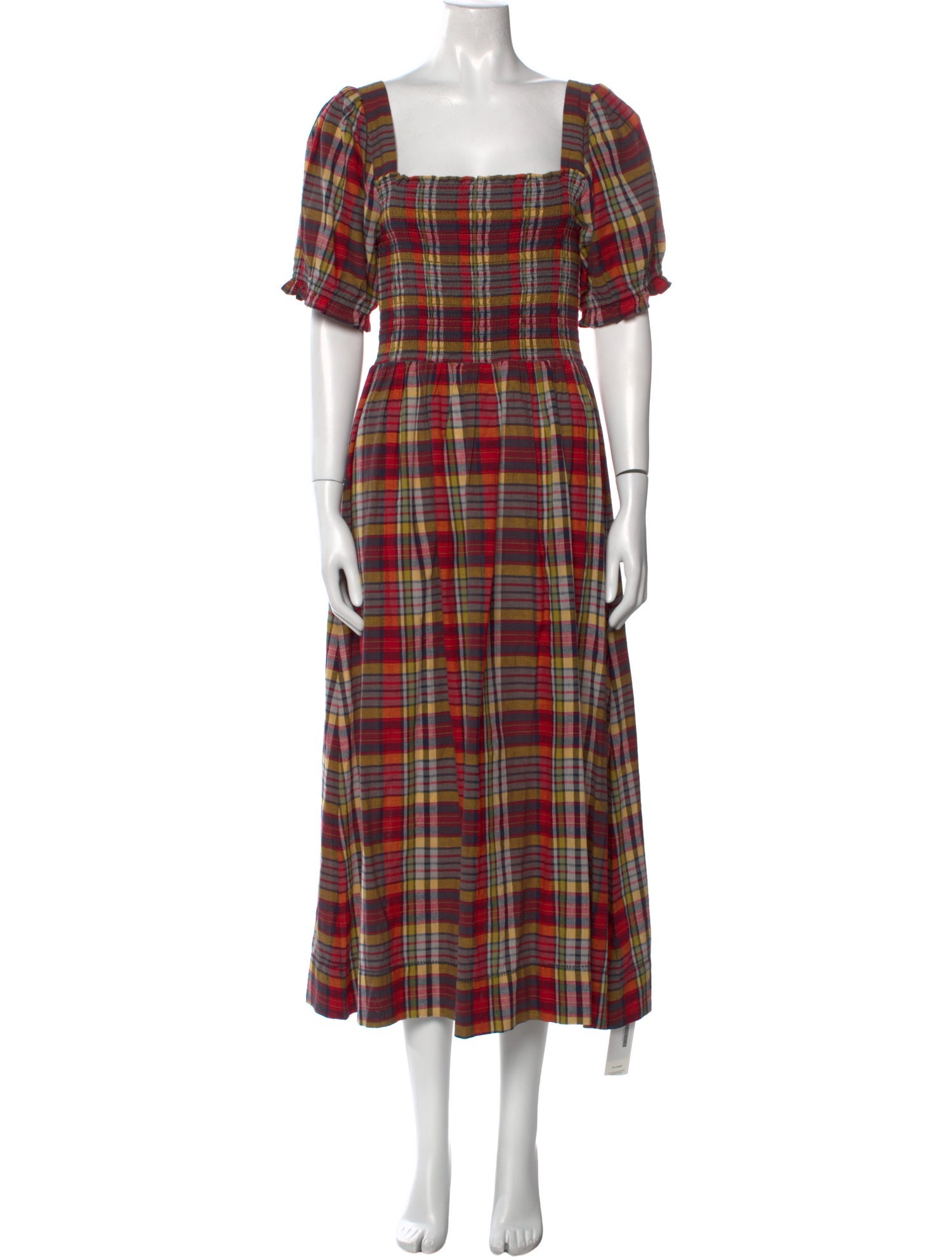 The Great Plaid Print Long Dress