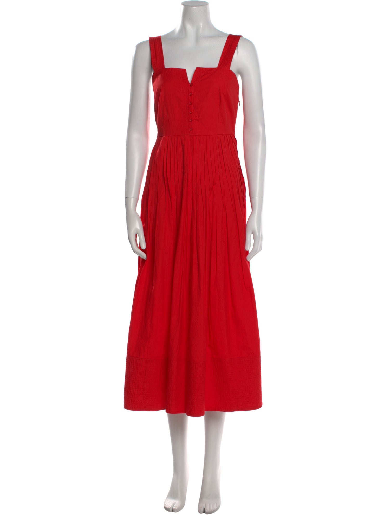 The Great Square Neckline Midi Length Dress
