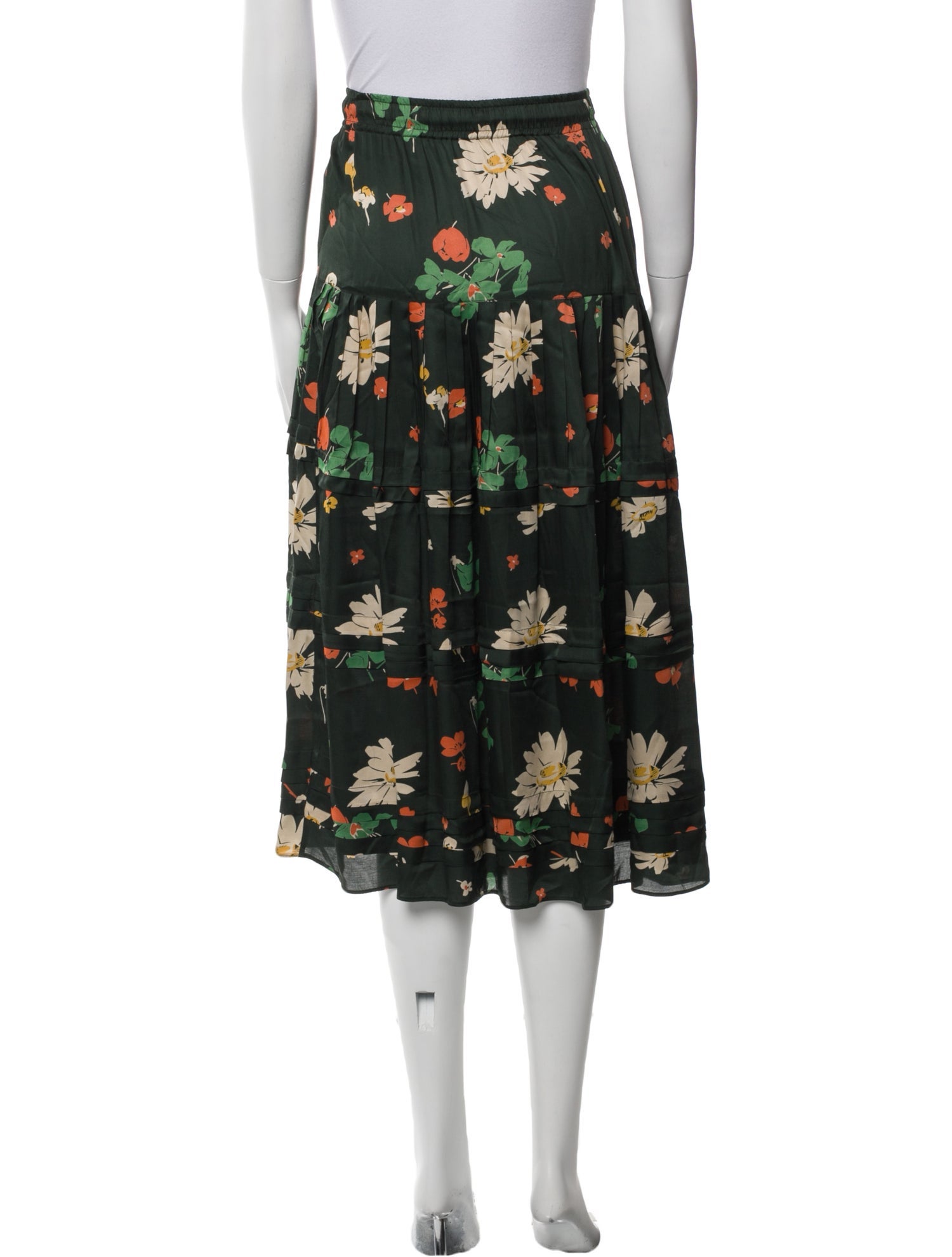 The Great Floral Print Midi Length Skirt
