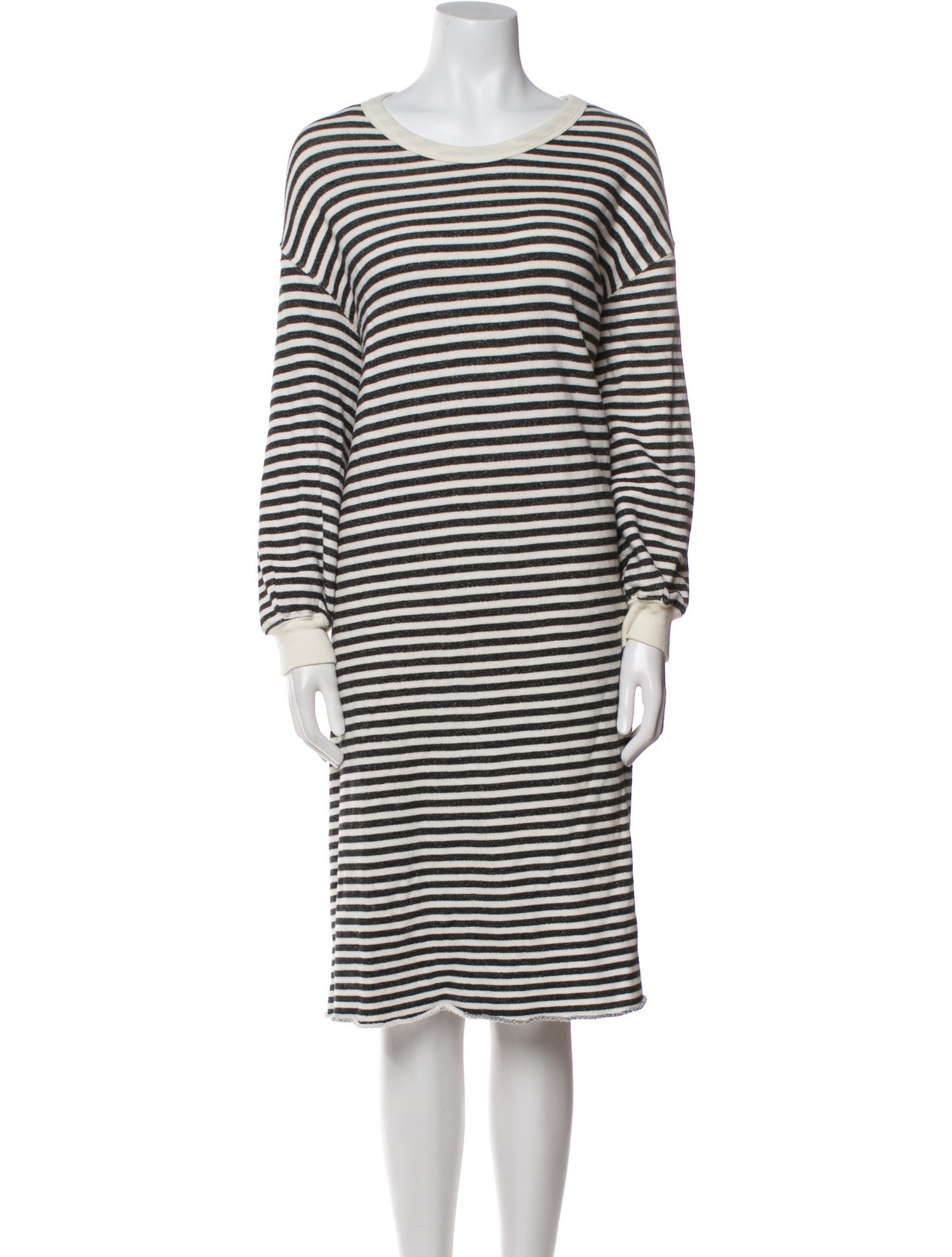 The Great Striped Knee-Length Dress