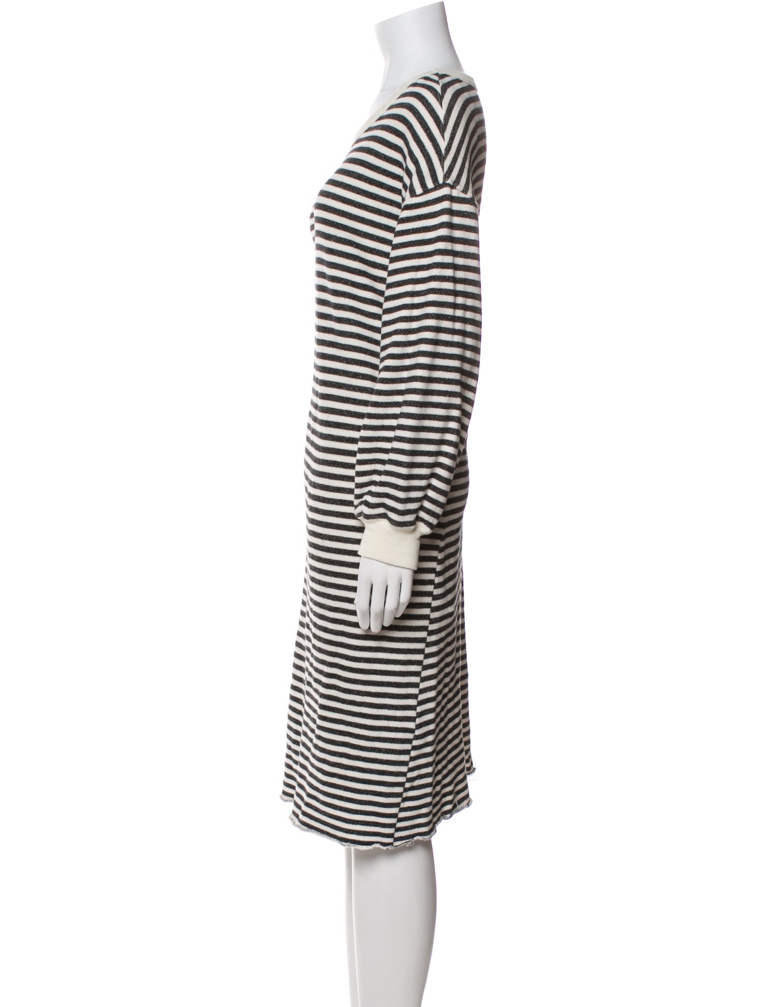 The Great Striped Knee-Length Dress