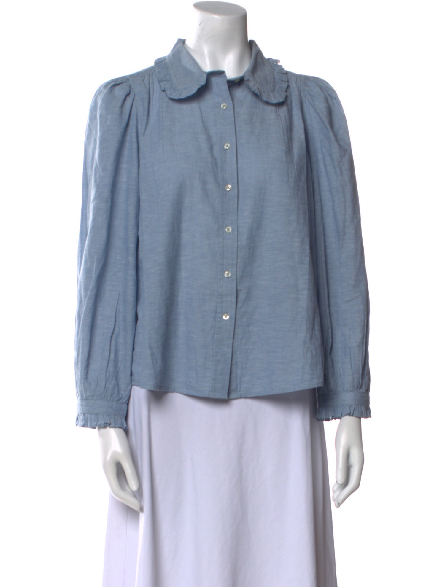 The Great Long Sleeve Button-Up Top