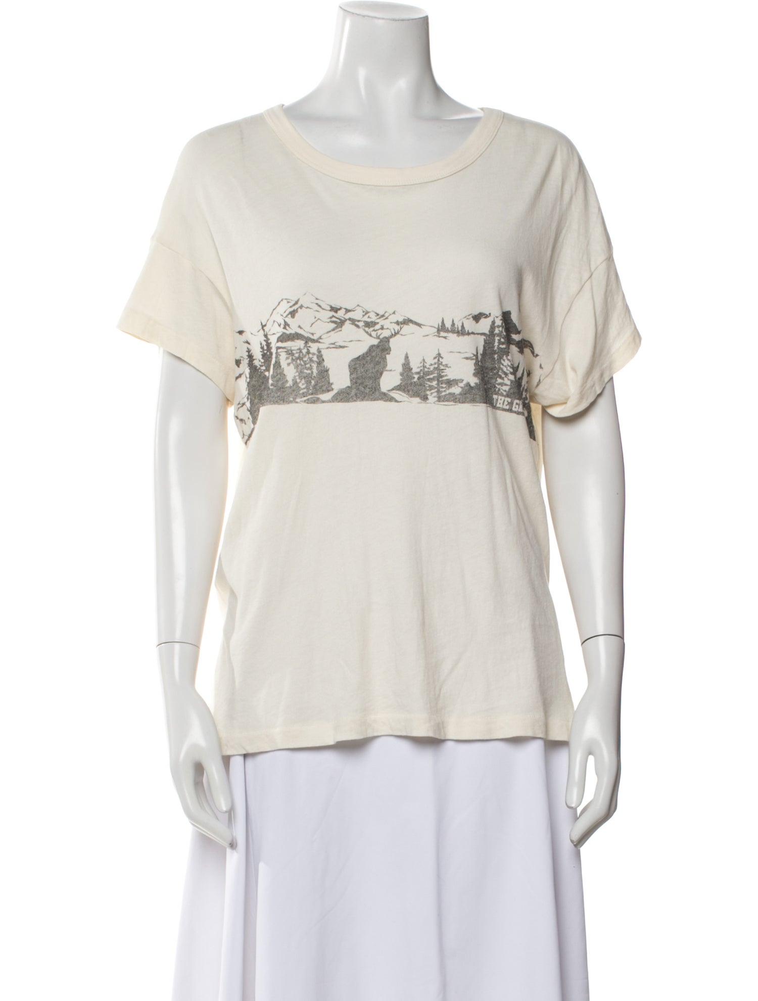 The Great Graphic Print Scoop Neck T-Shirt