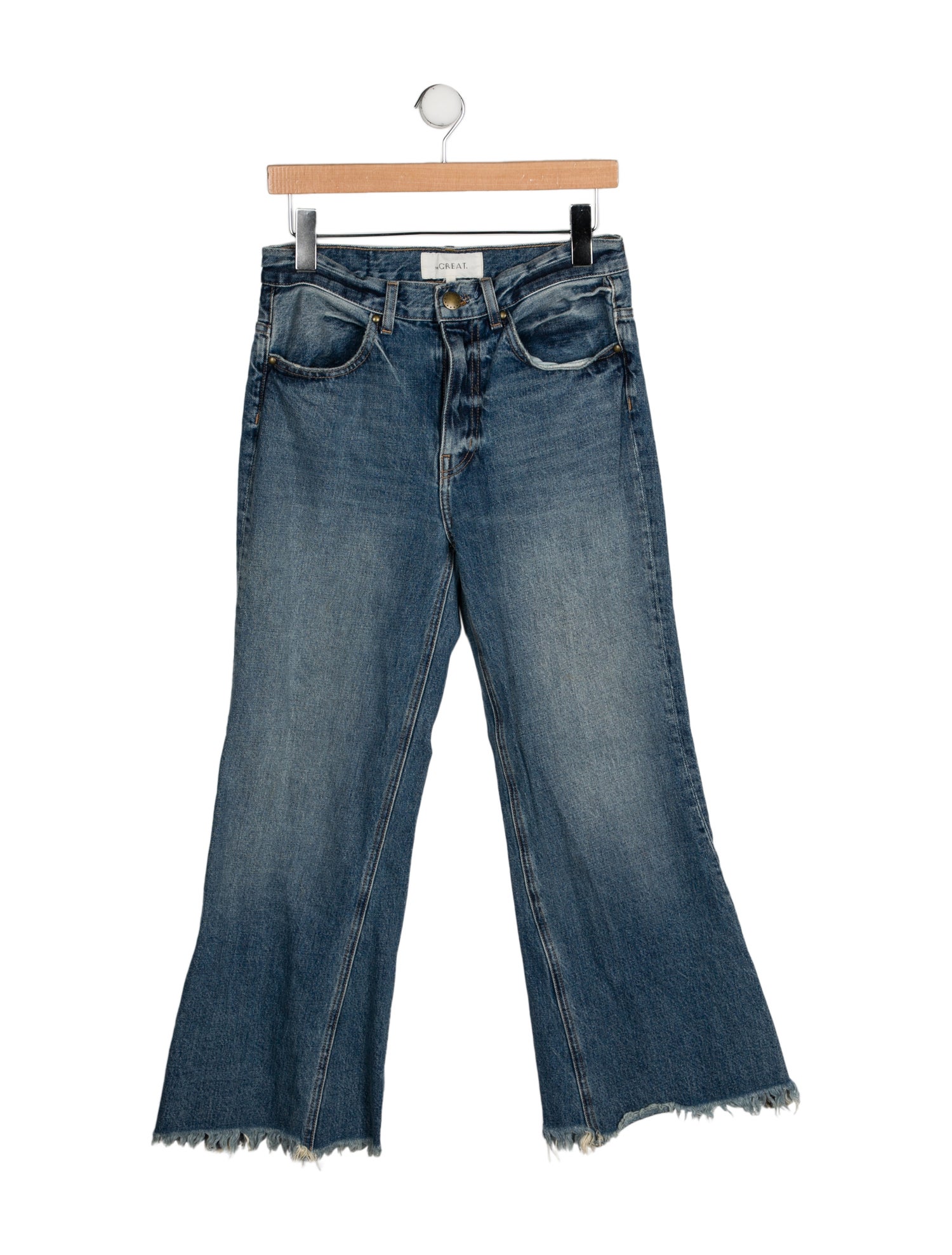 The Great Mid-Rise Wide Leg Jeans