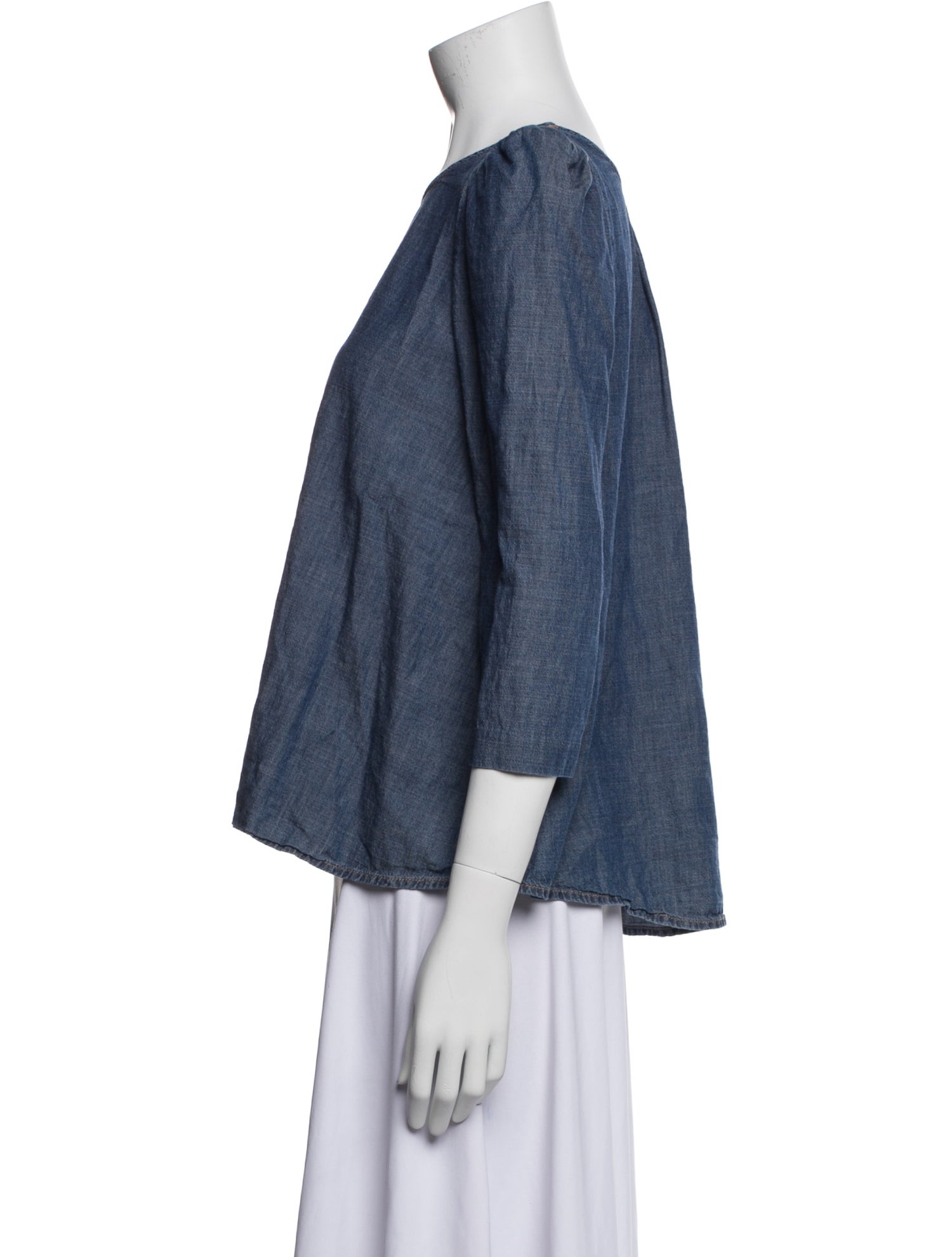 The Great Bateau Neckline Three-Quarter Sleeve Top