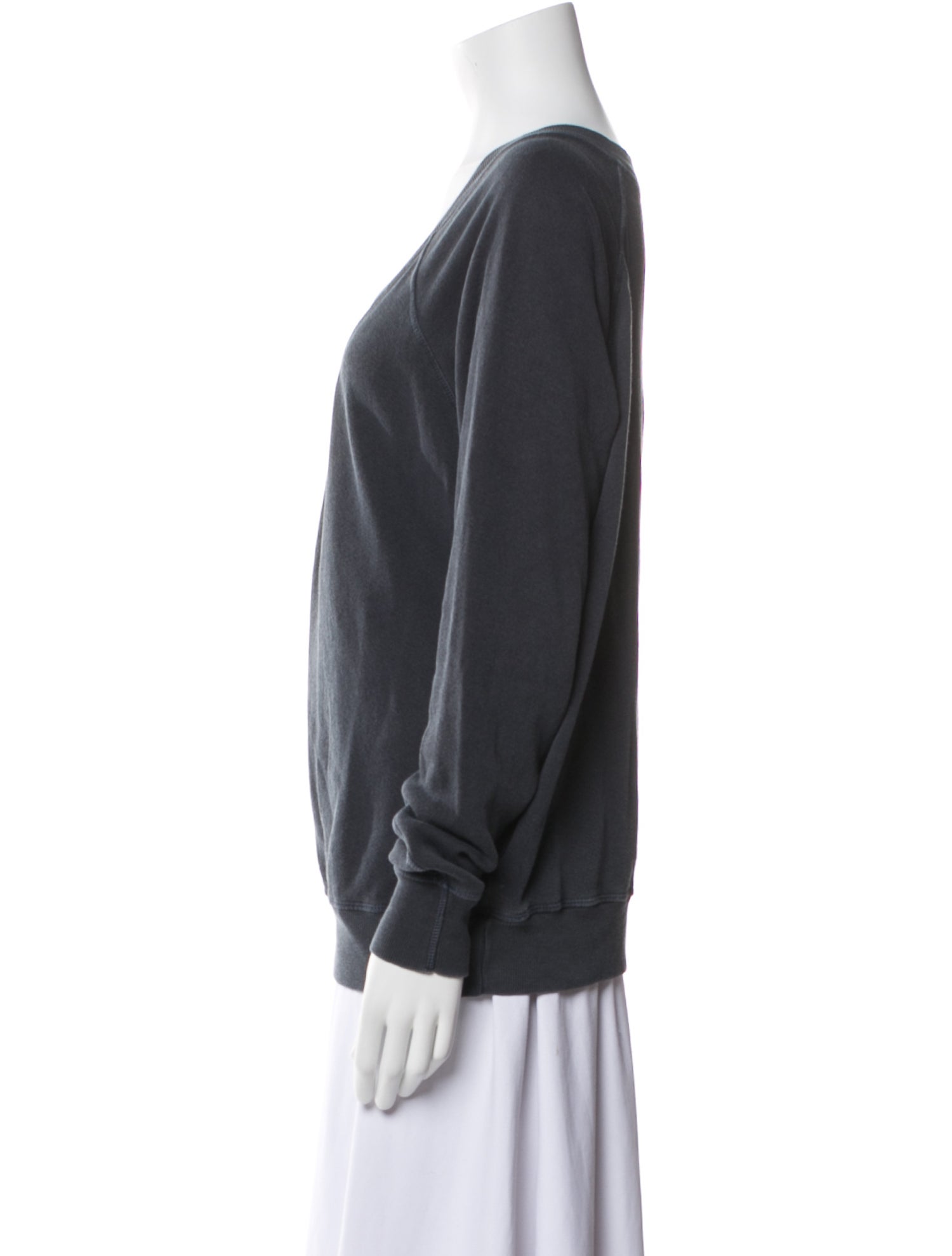 The Great V-Neck Long Sleeve Sweatshirt