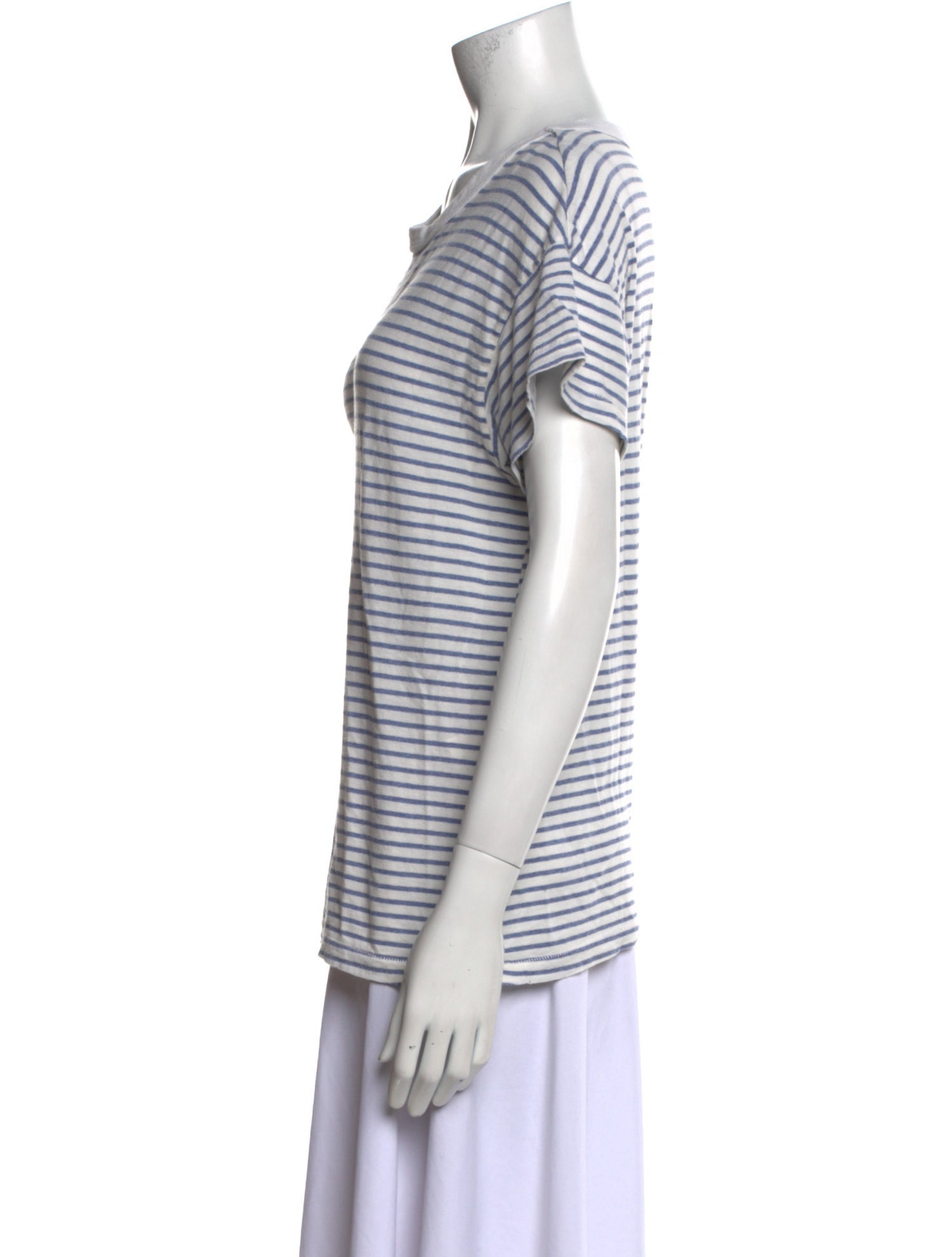 The Great Striped Scoop Neck T-Shirt