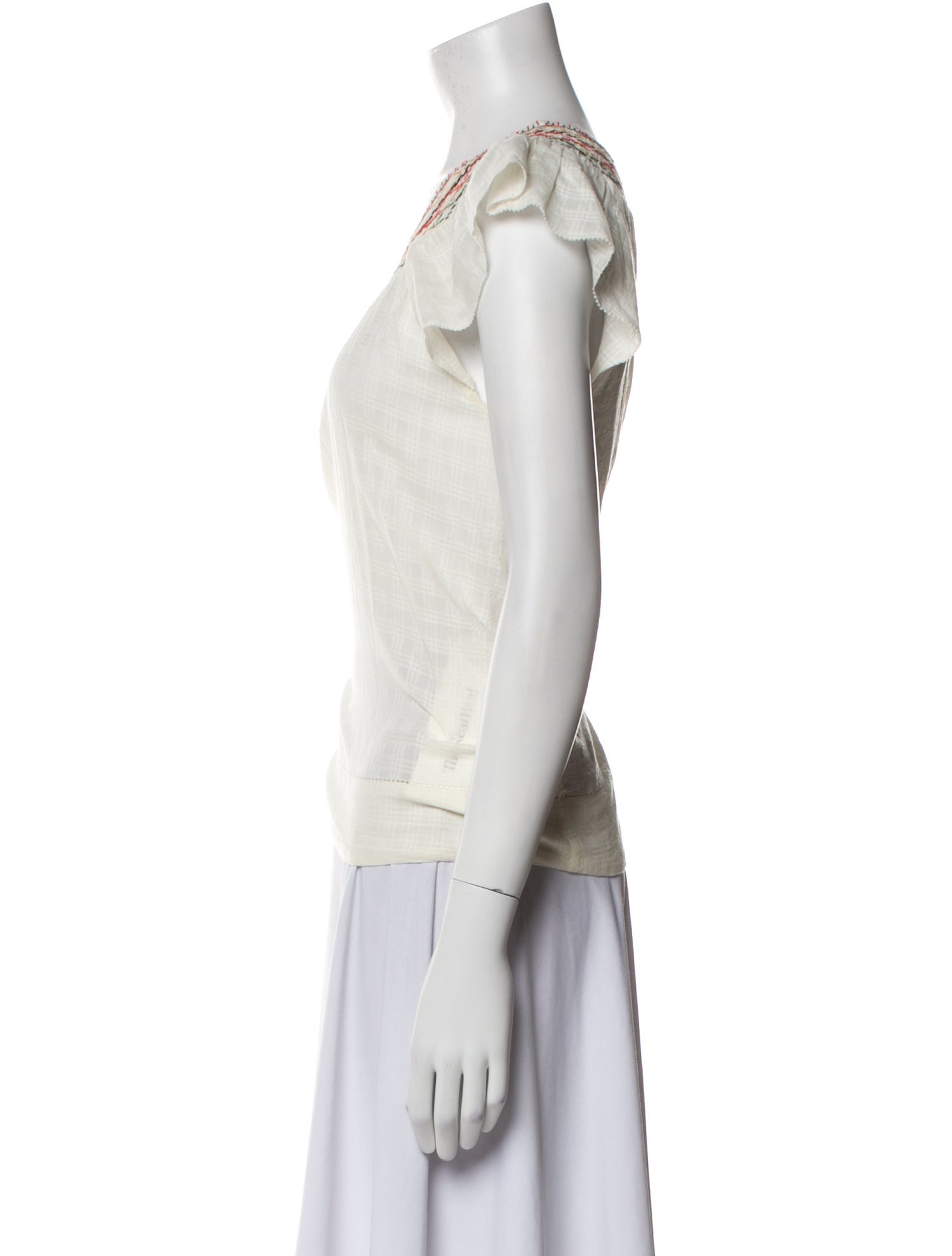 The Great Scoop Neck Short Sleeve Top